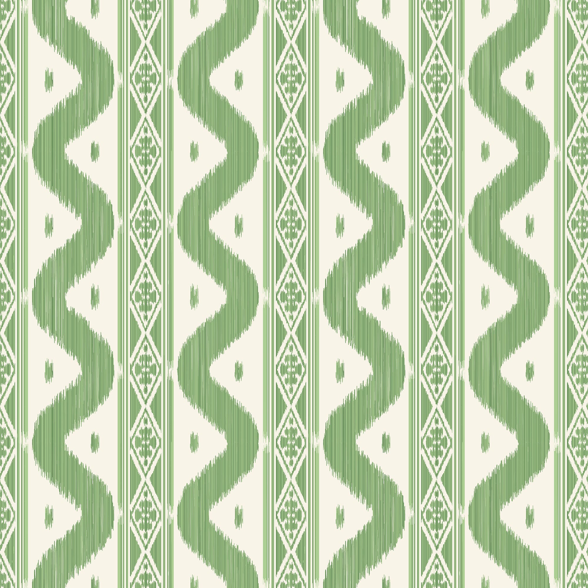 Green Ikat Stripe Wallpaper | Wallpaper | Mrs. Alice, image size:2000x2000