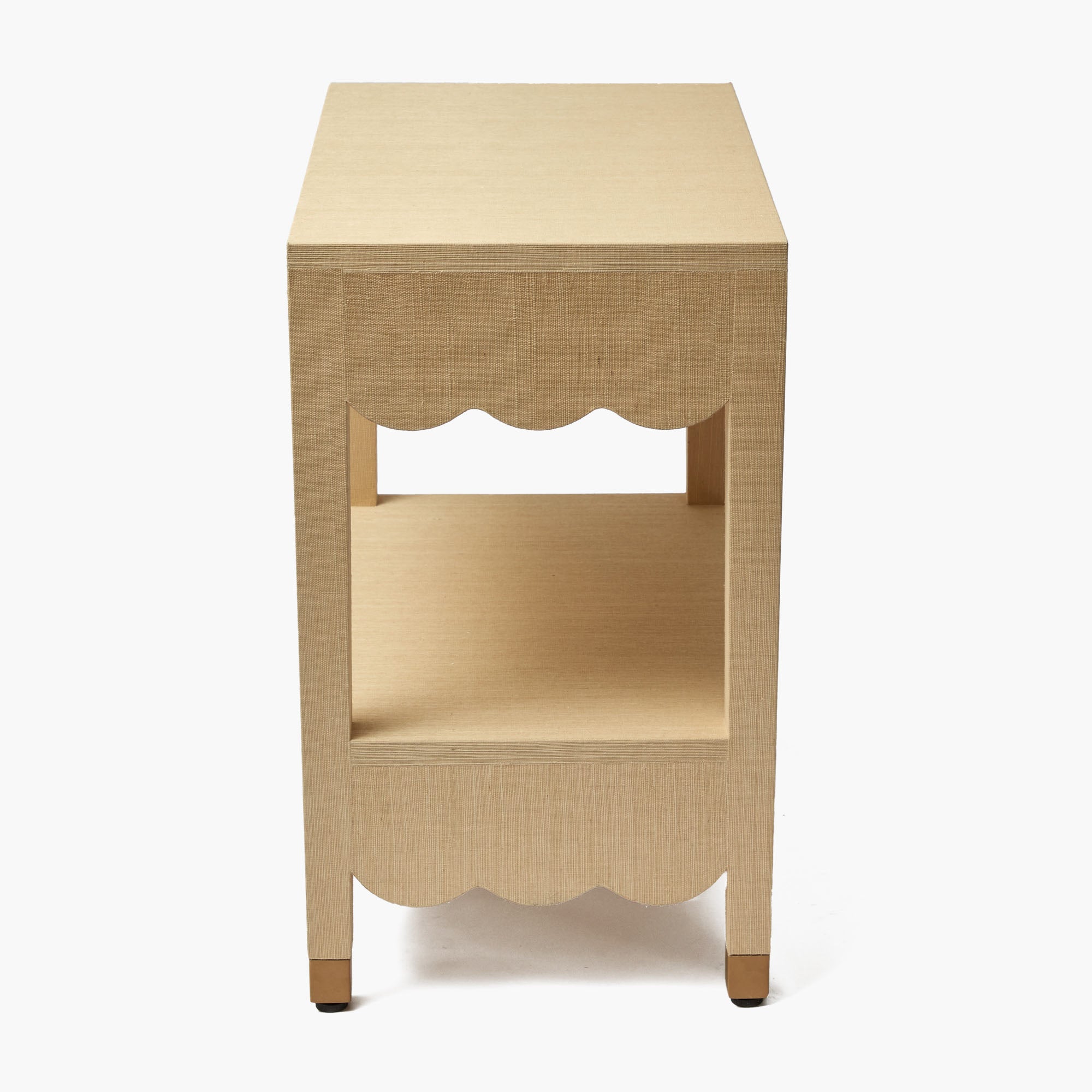 Grasscloth Console Table