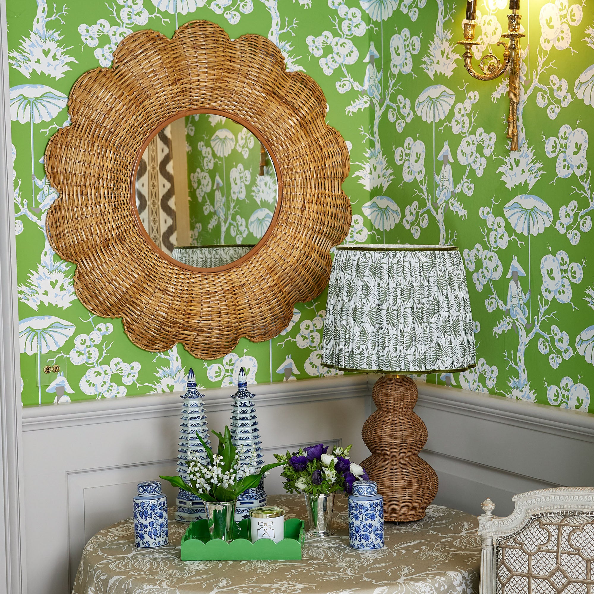 Rattan Brigitte Lamp