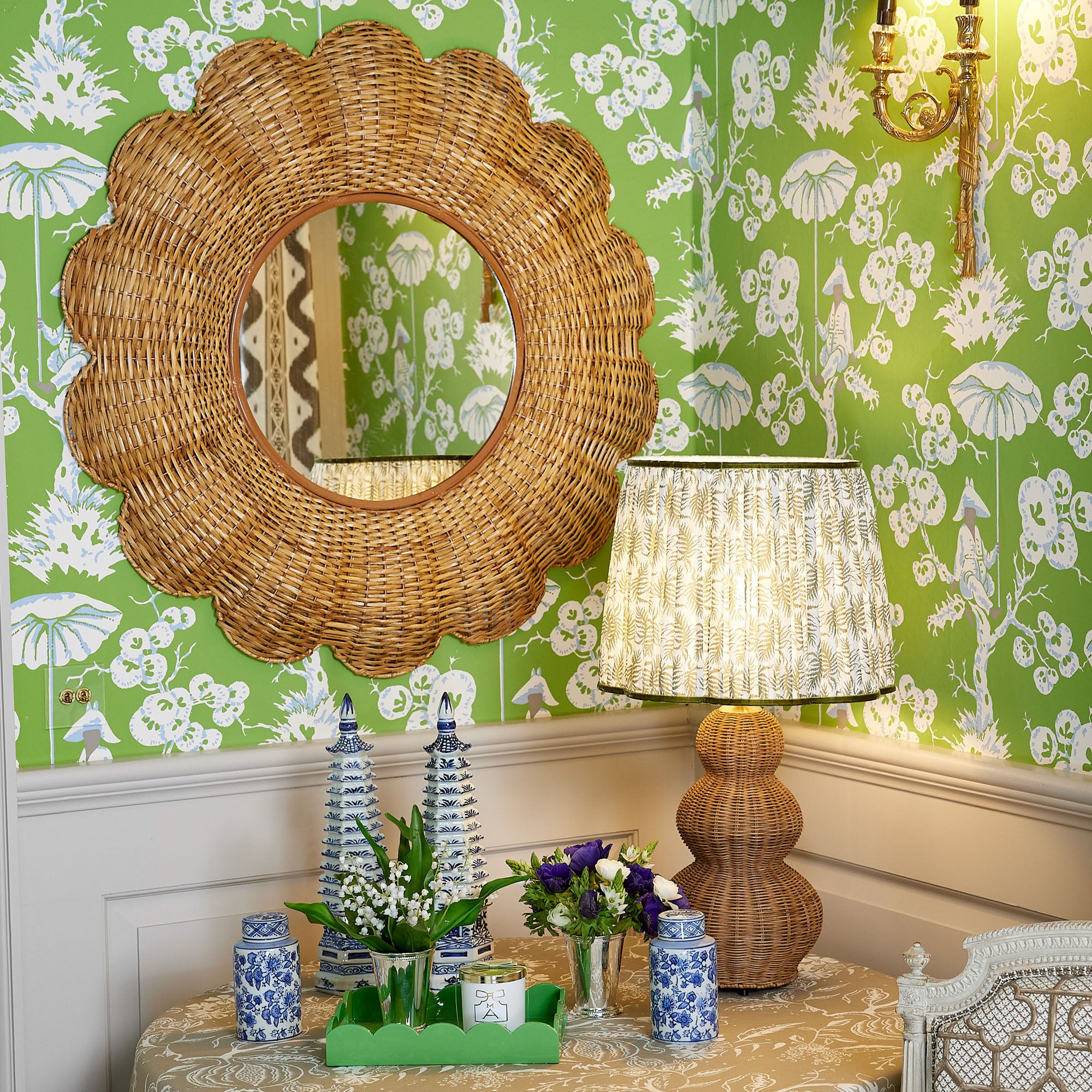 Rattan Brigitte Lamp