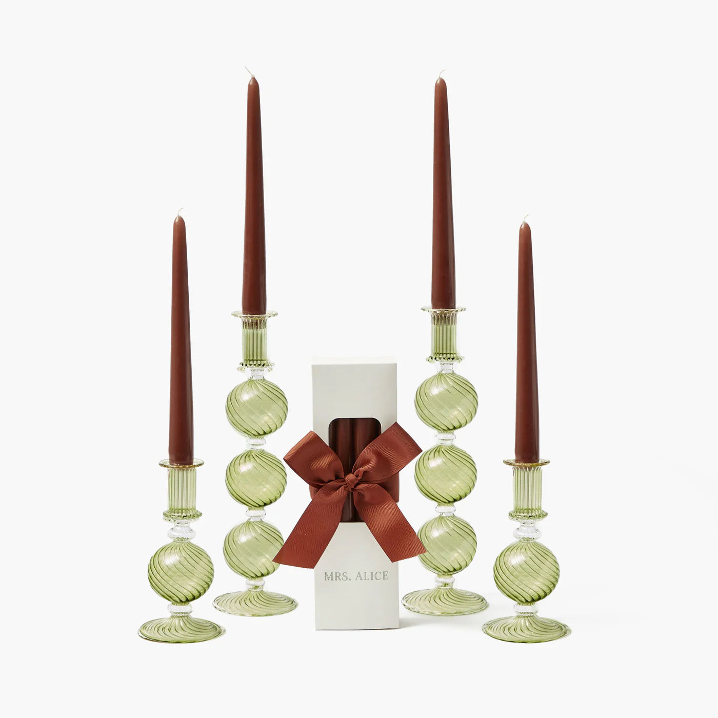 Camille Olive Candle Set (Chocolate)
