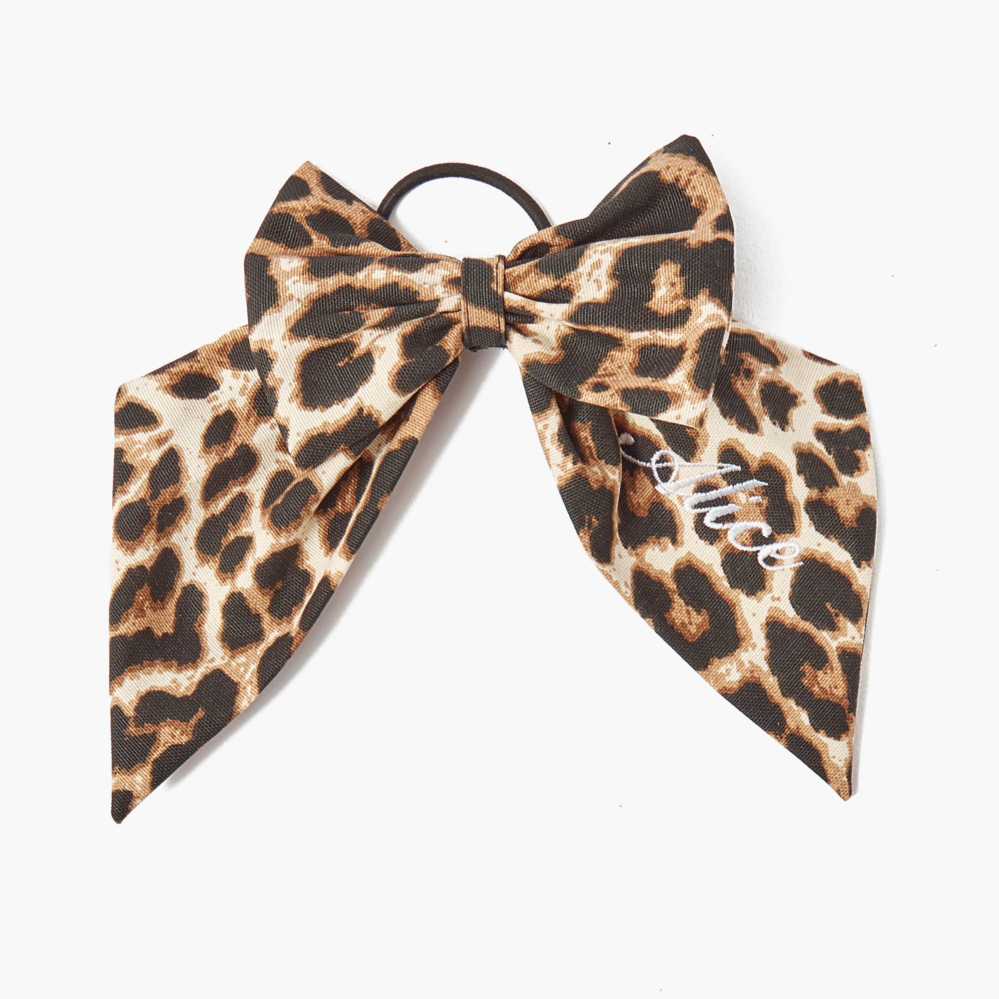 Mrs. Alice Leopard Hair Bow