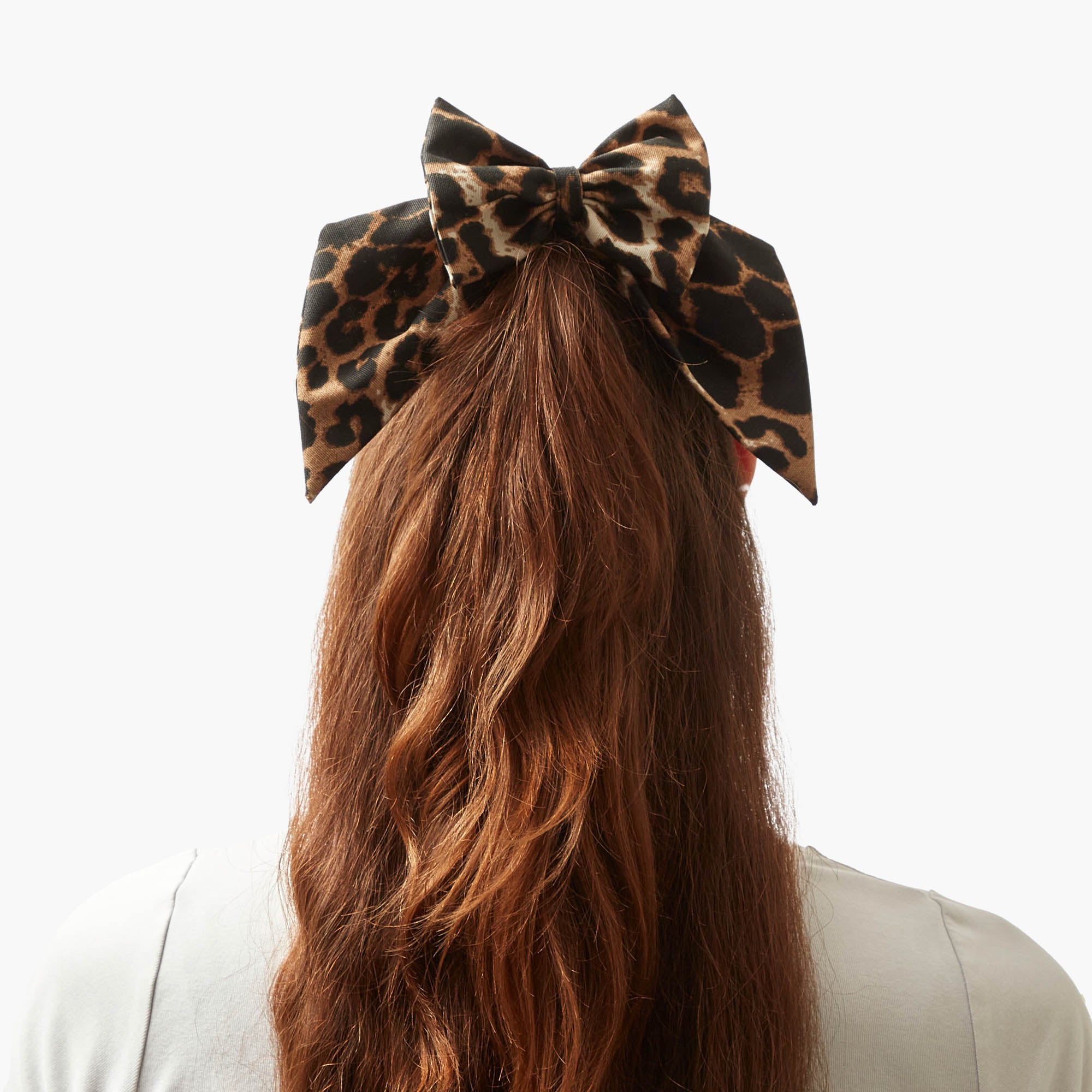 Mrs. Alice Leopard Hair Bow