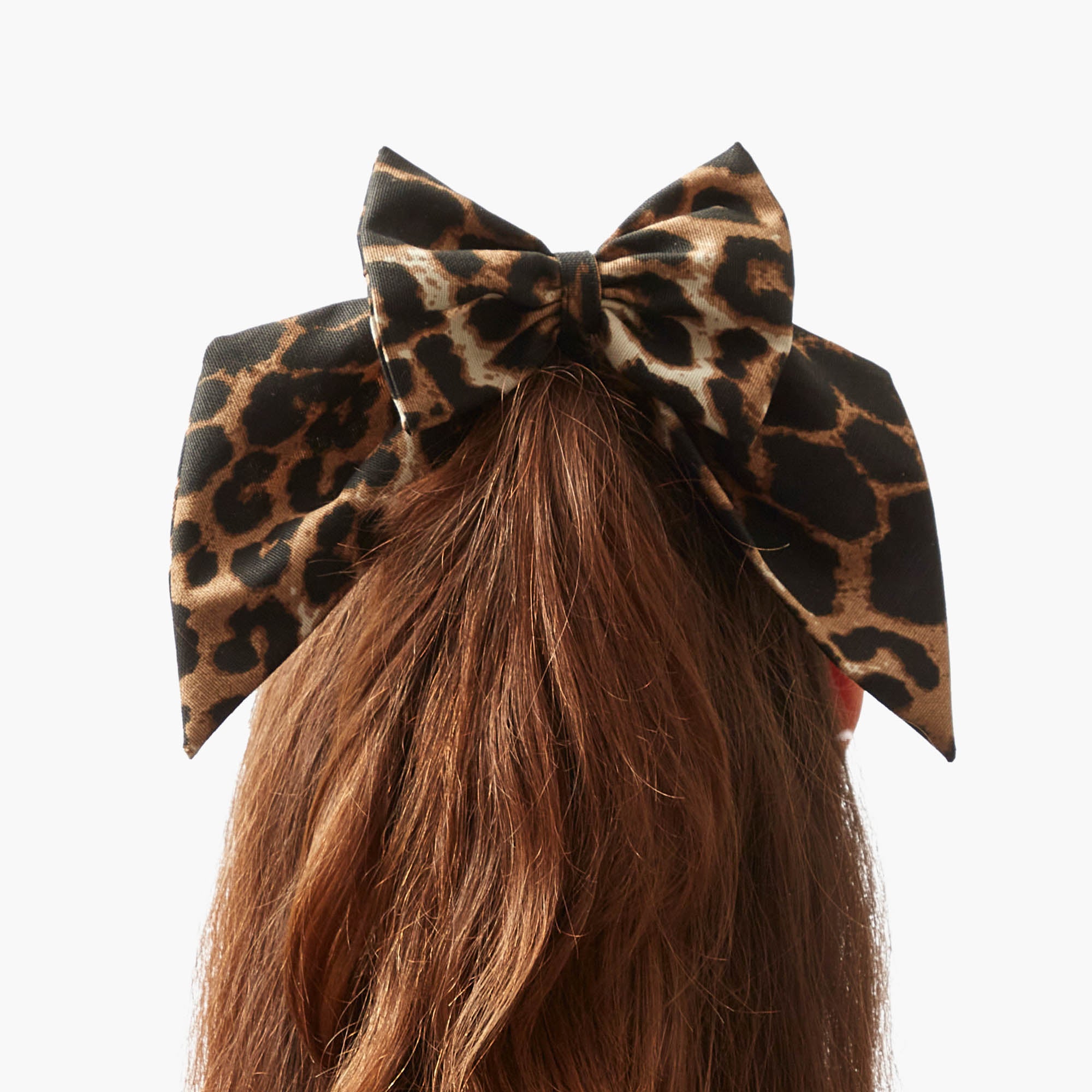 Mrs. Alice Leopard Hair Bow