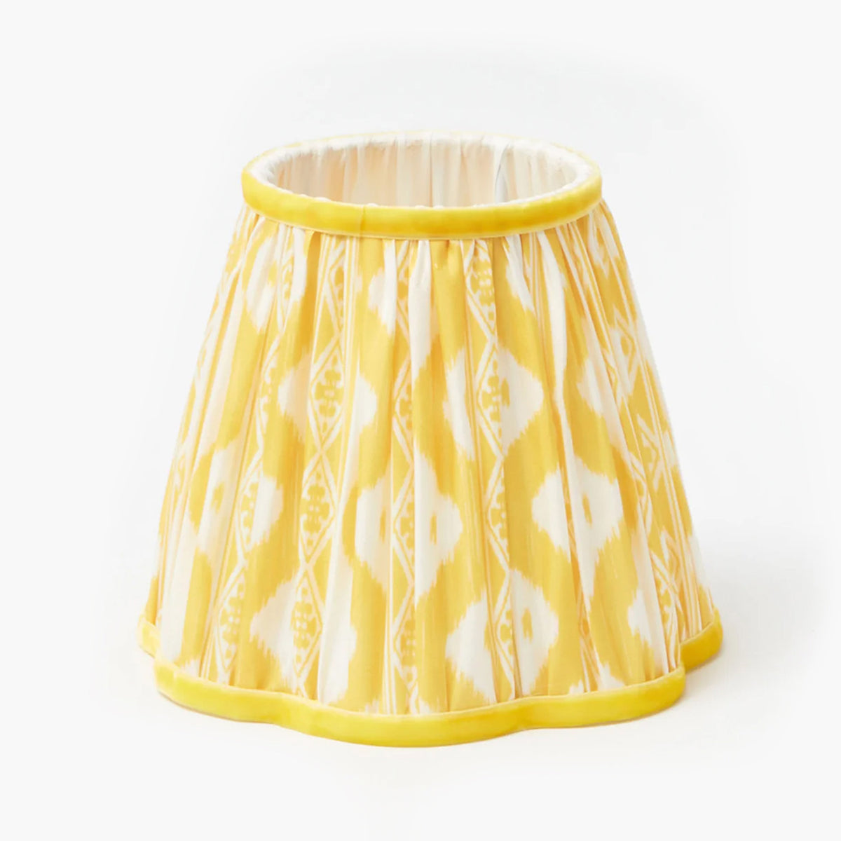 Yellow Ikat Lampshade (18cm)