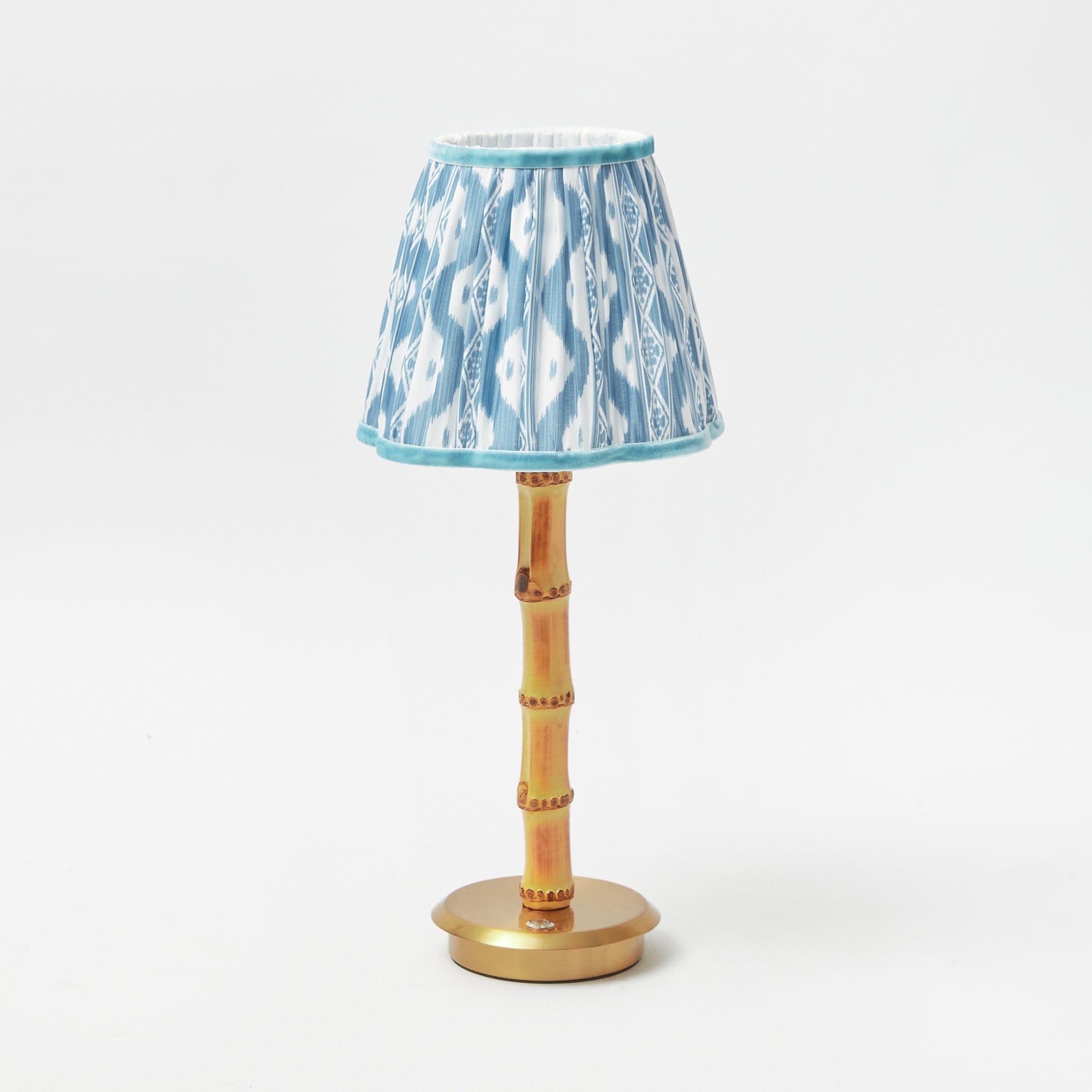 Blue Ikat Lampshade (18cm)