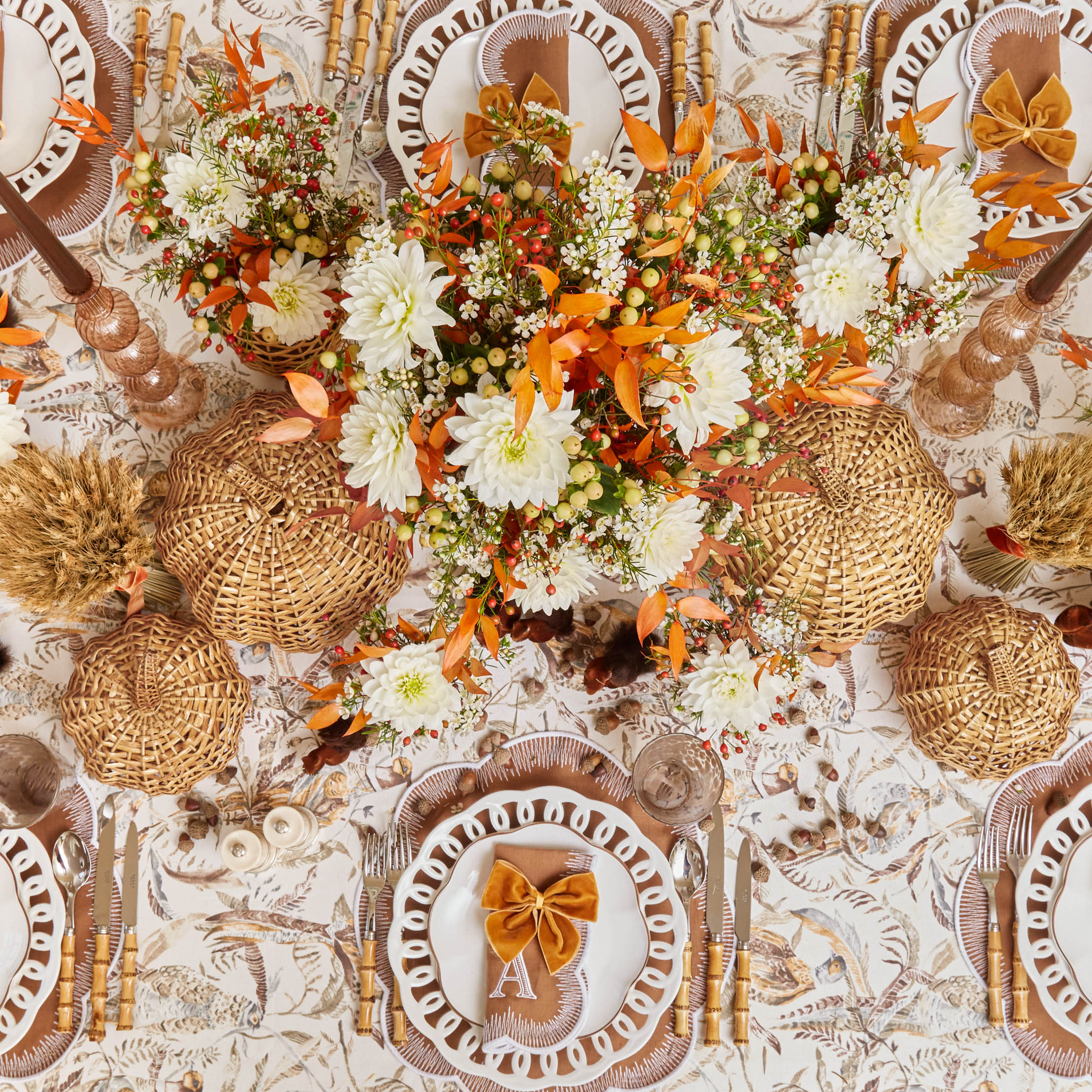 Captivate with the rustic allure of the Natural Rattan Pumpkin Collection.