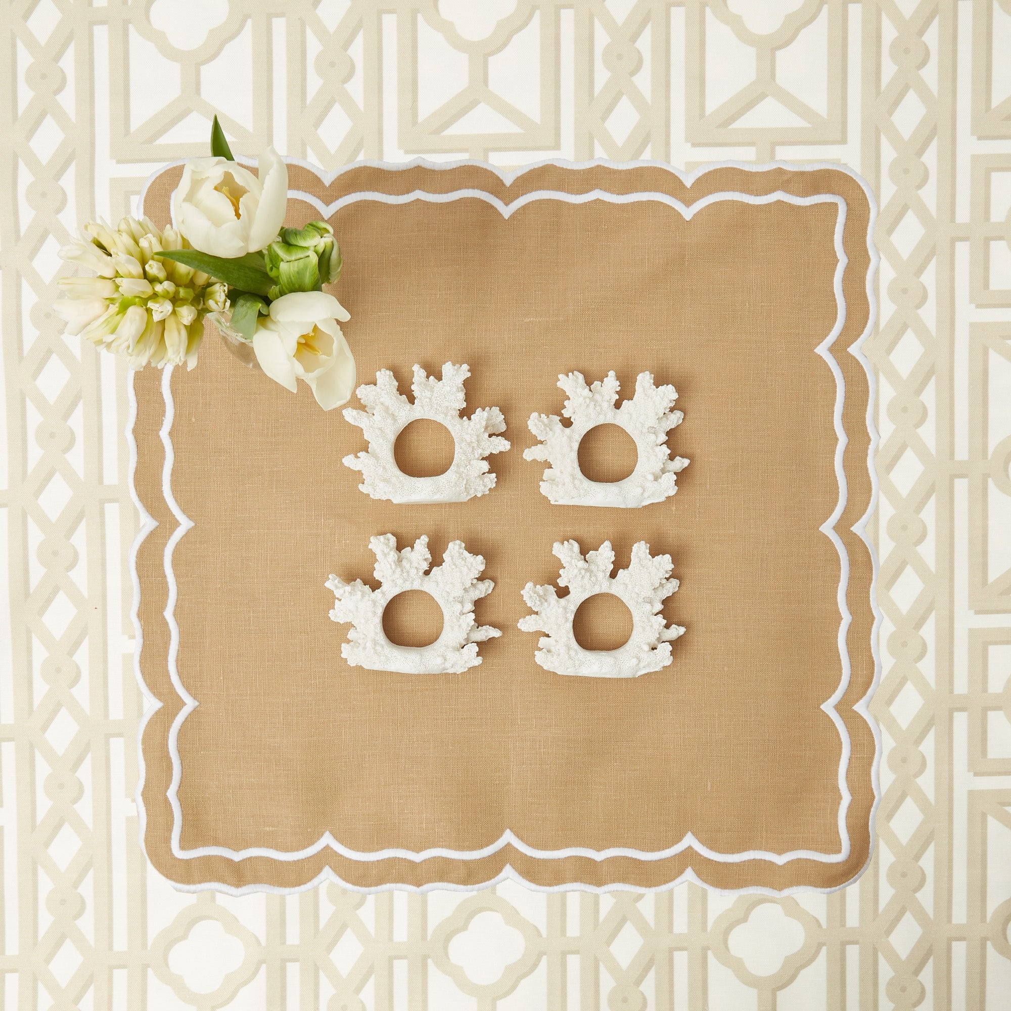 Coral Napkin Ring (Set of 4)