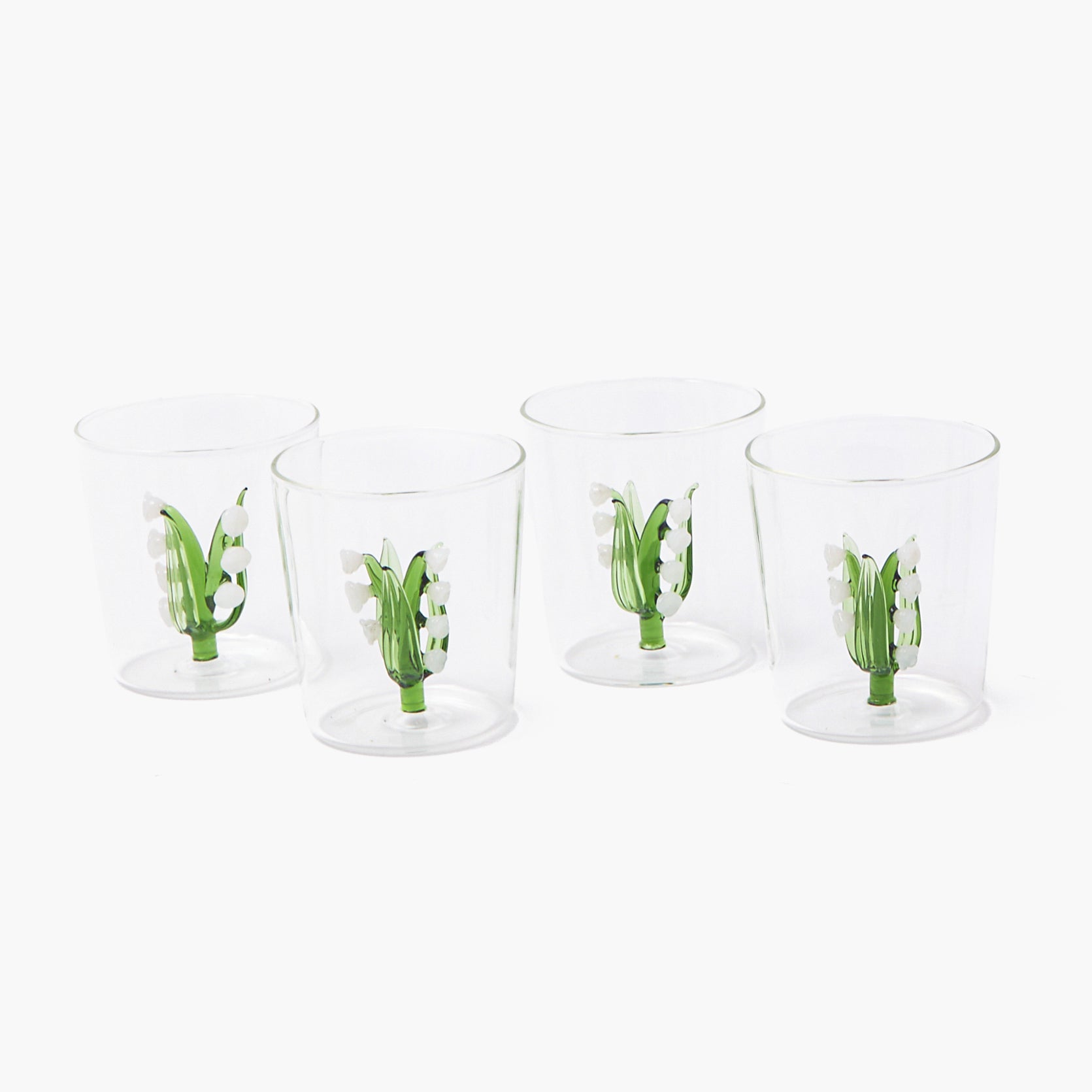 Lily of the Valley Glasses (Set of 4)