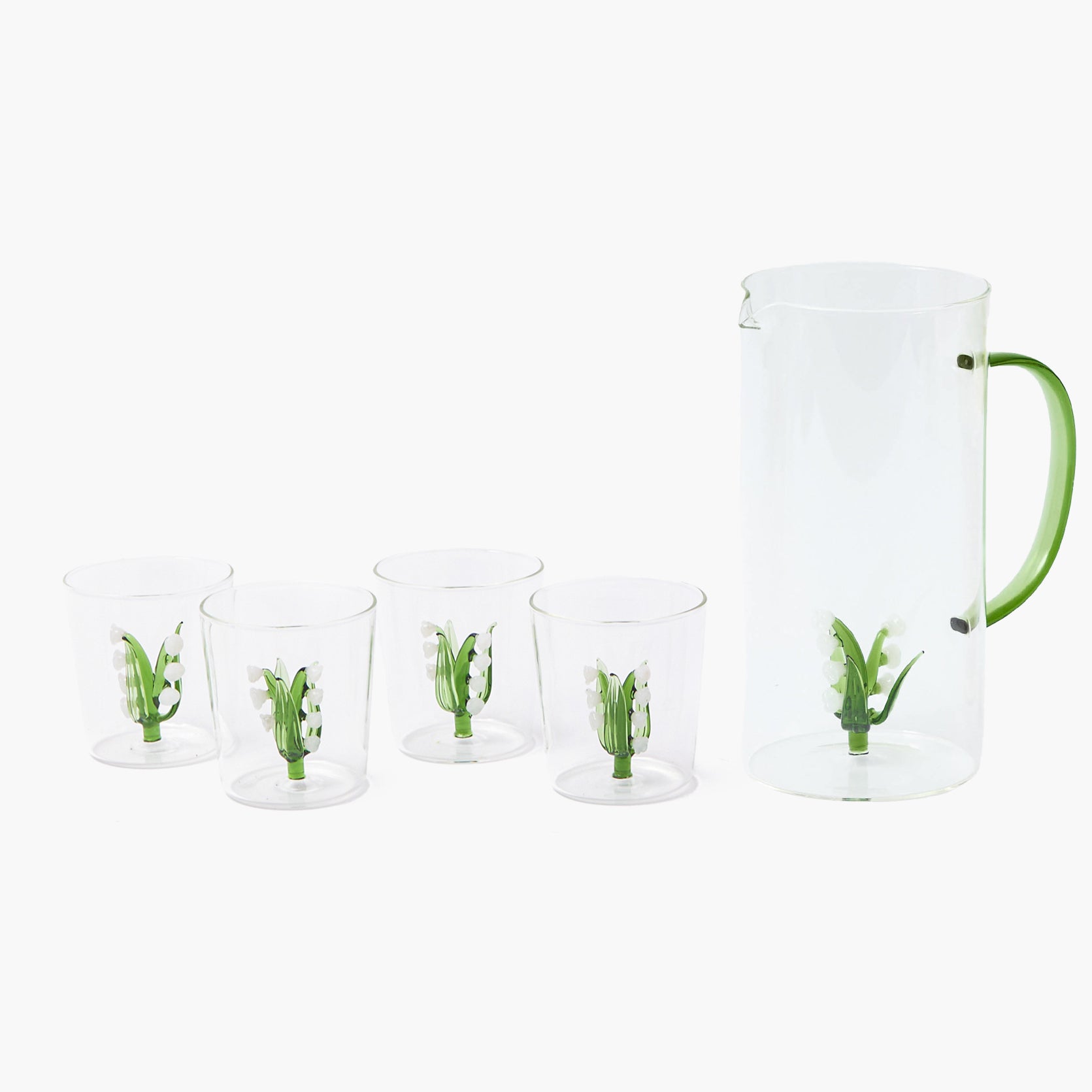 Lily of the Valley Jug & Glasses (Set of 4)