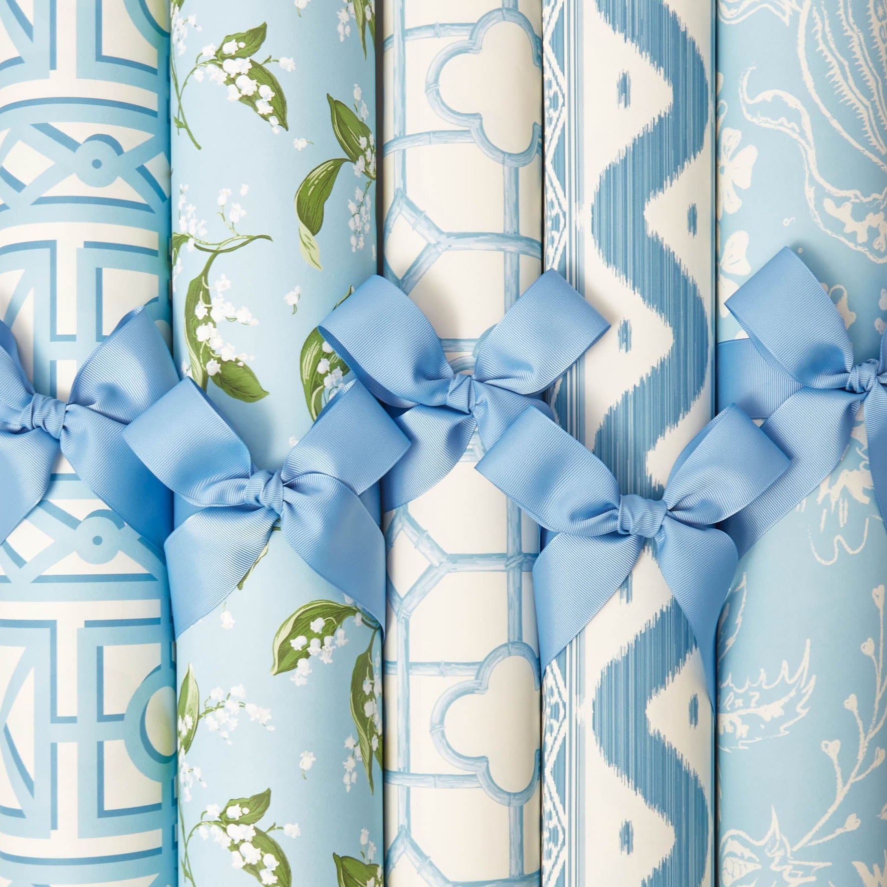 Blue Shaded Bamboo Wallpaper