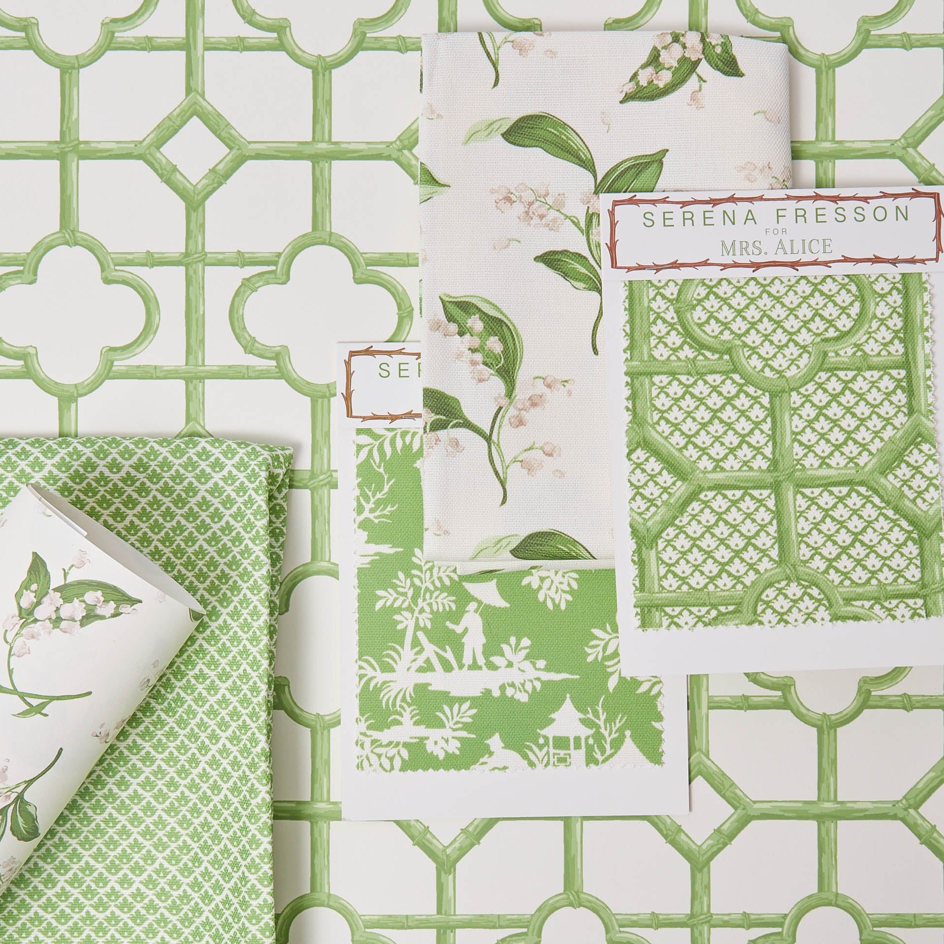 Green Shaded Bamboo Wallpaper