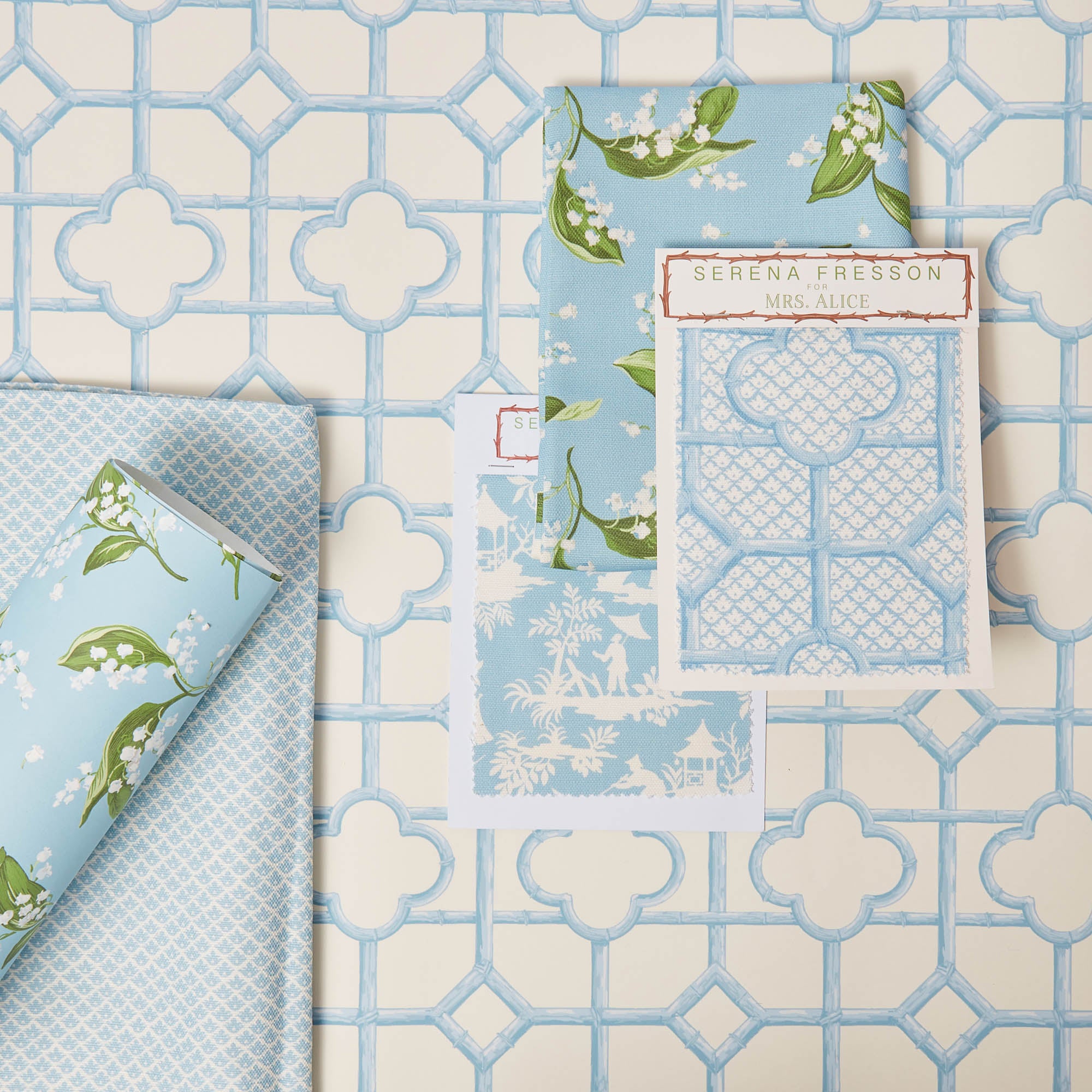 Blue Shaded Bamboo Wallpaper