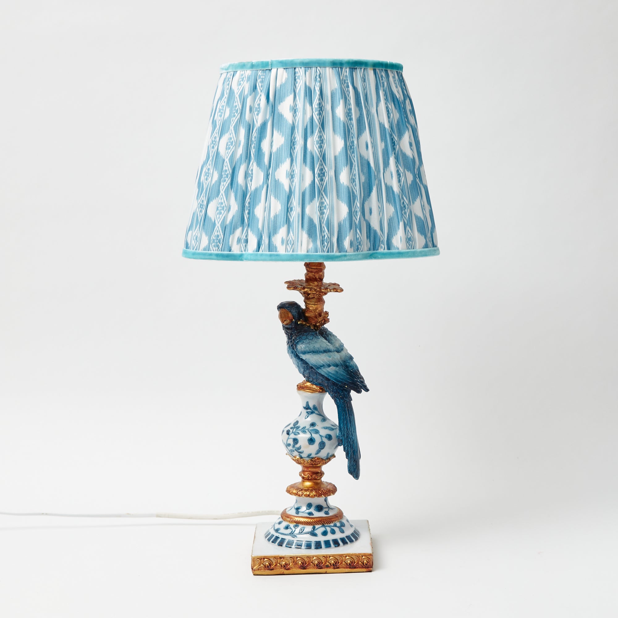 Blue Ikat Lampshade (30cm)