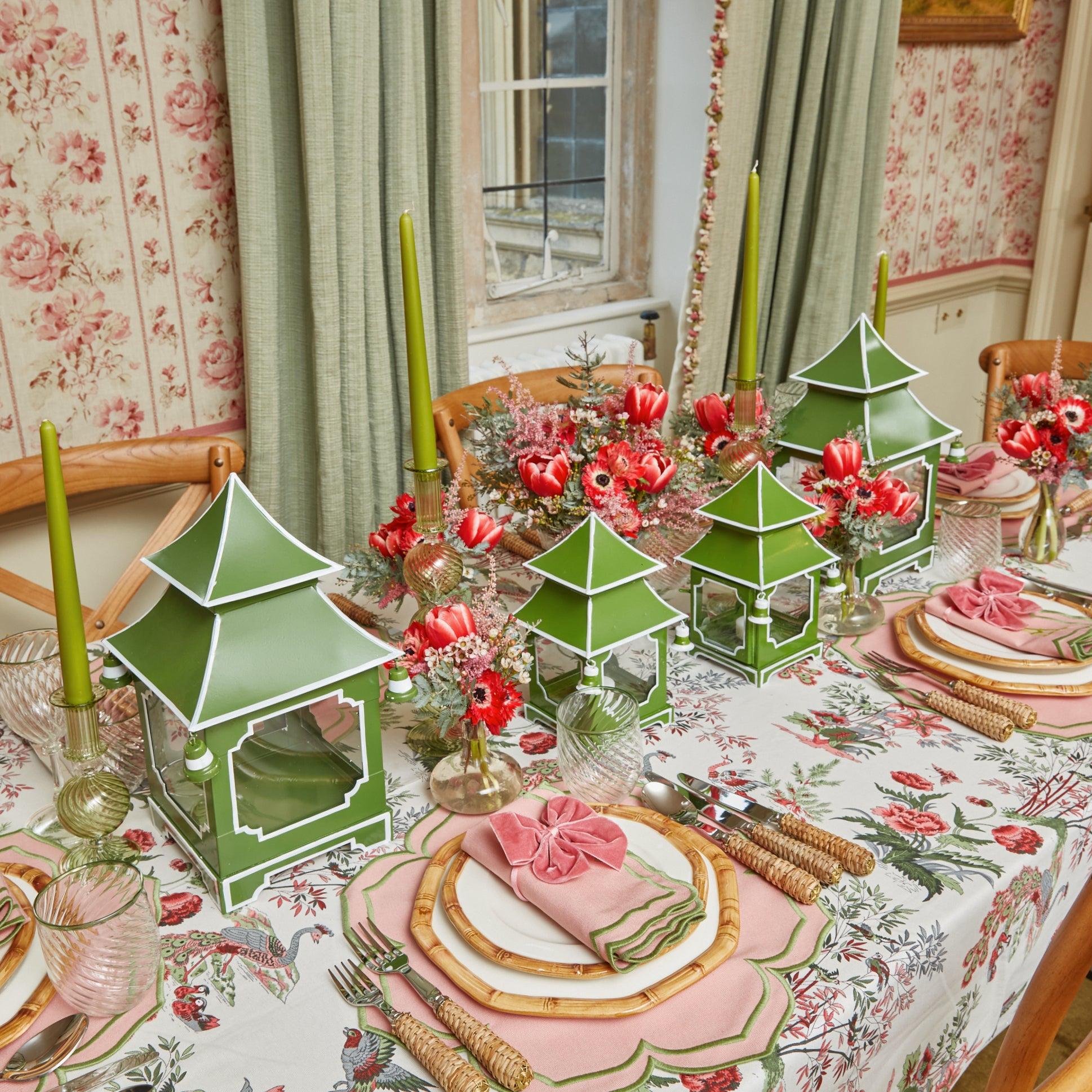 Apple Green Pagoda Lantern