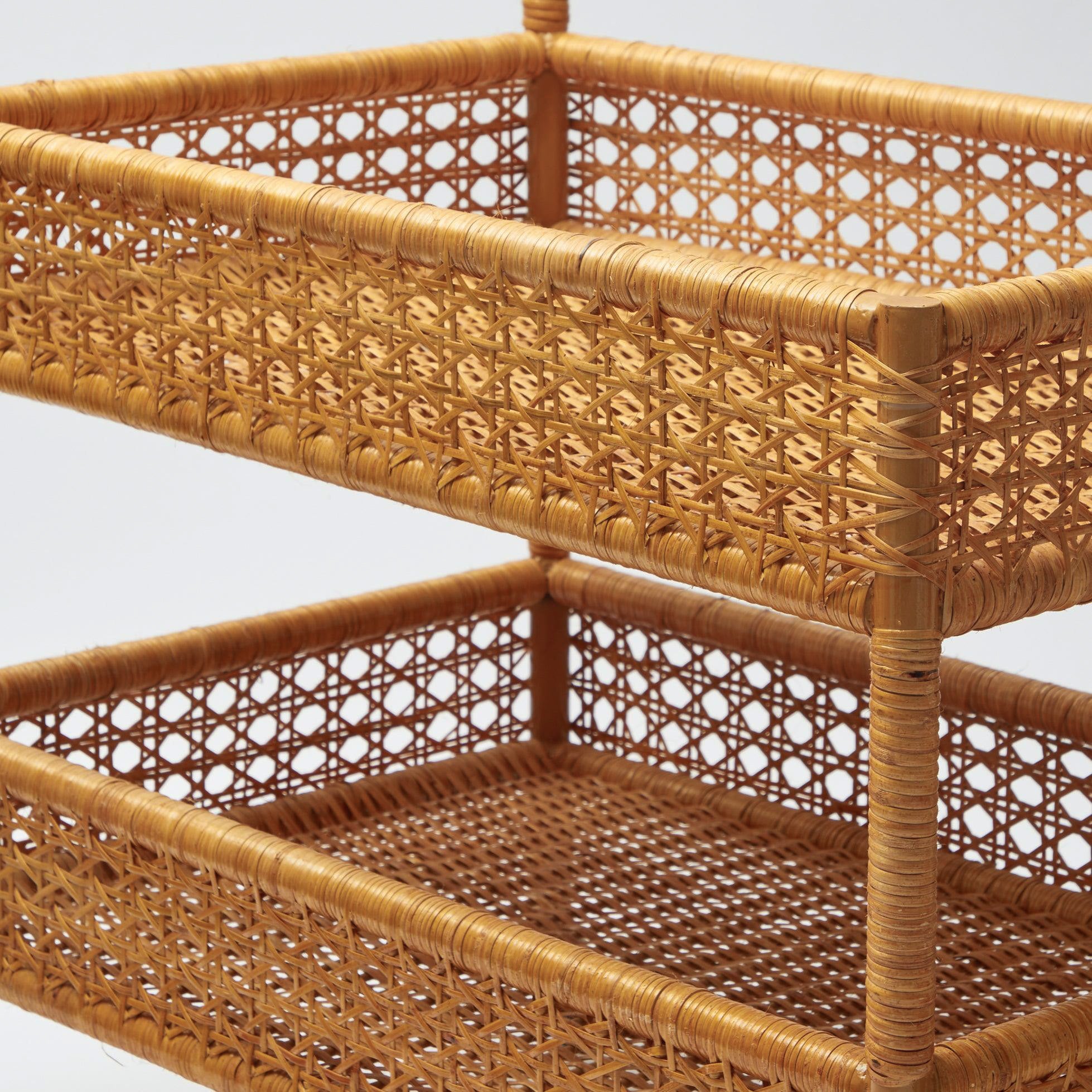 Lorenzo Rattan Bar Cart