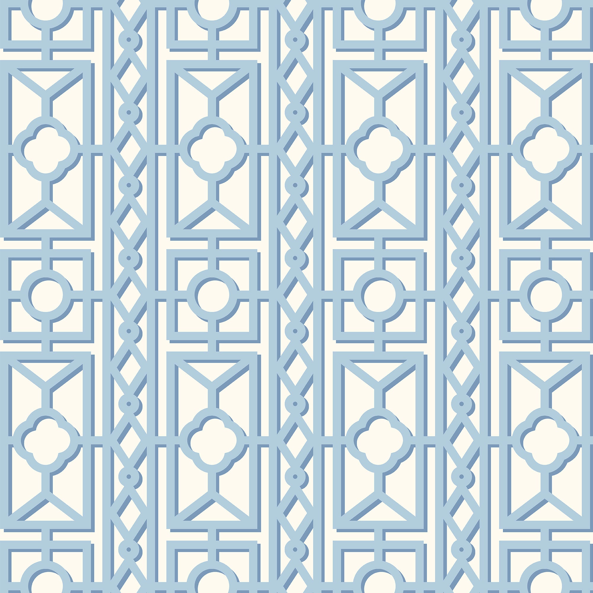 Blue Pavilion Wallpaper