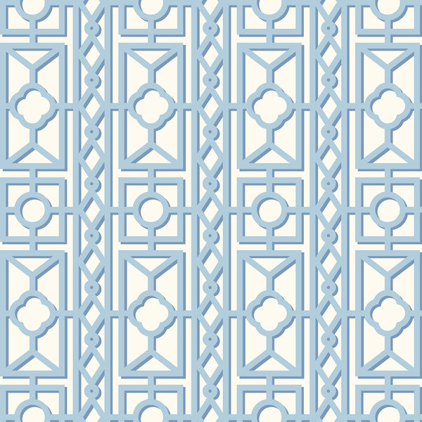 Blue Pavilion Wallpaper