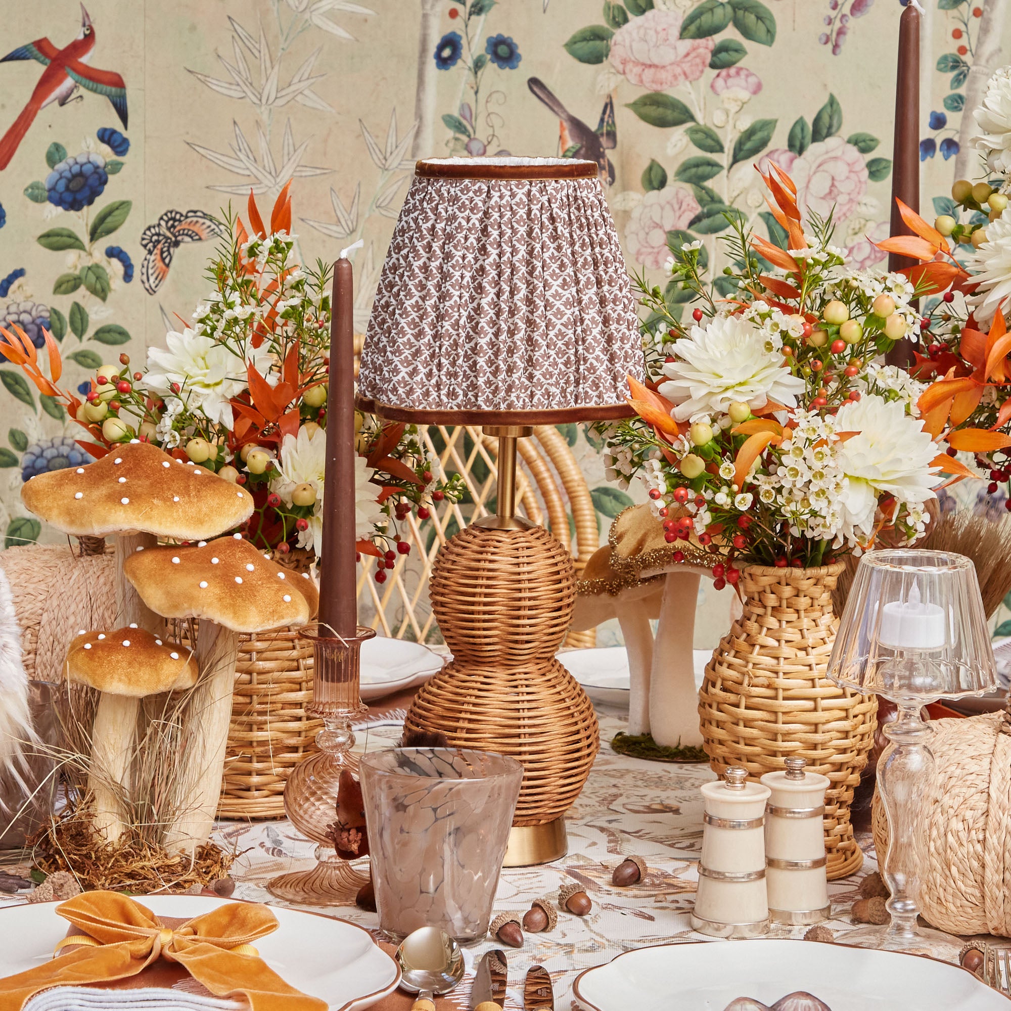 Rattan Bardot Rechargeable Lamp