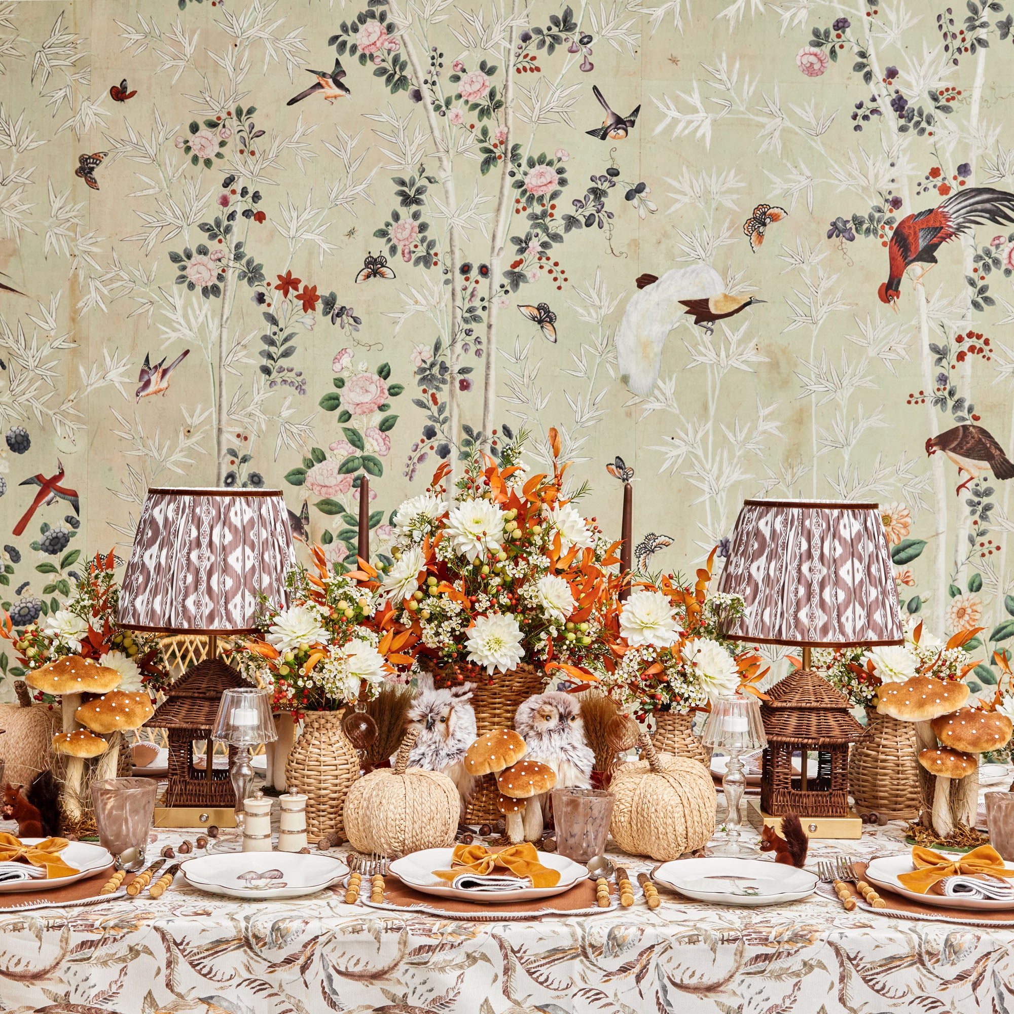 Rattan Rechargeable Pagoda Lamp