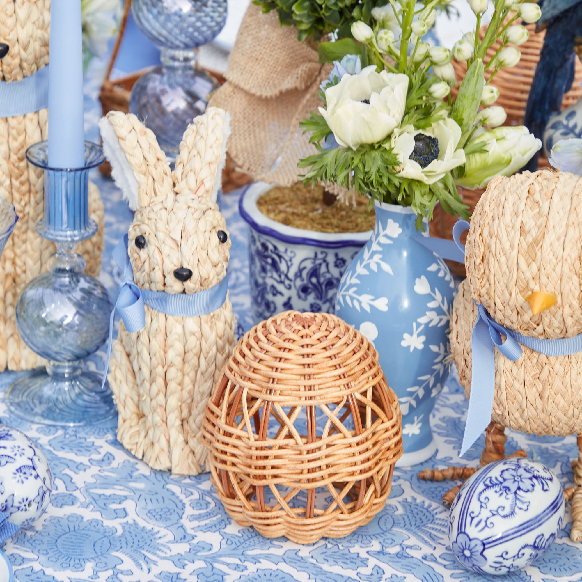 Rattan Woven Egg Family