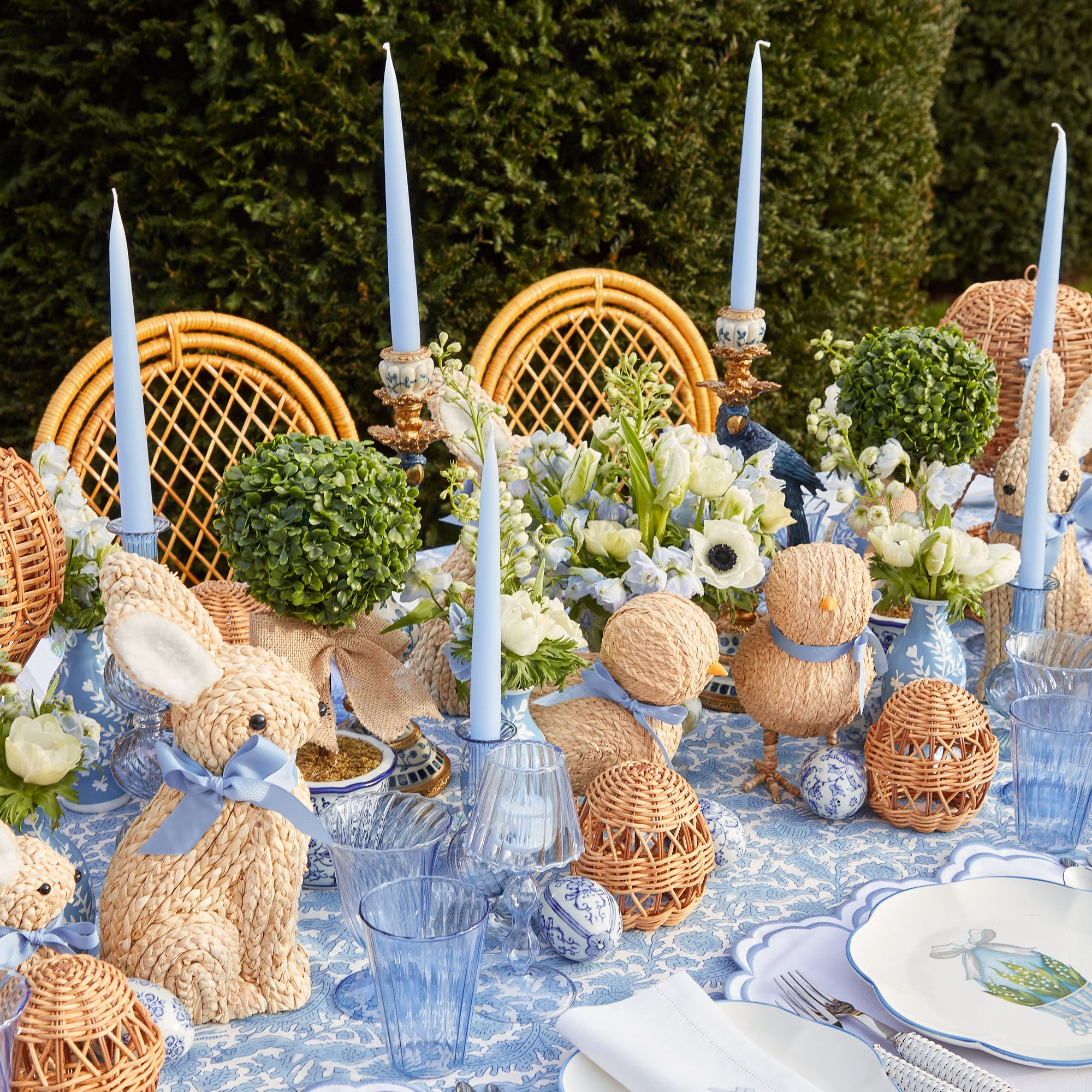 Small Raffia Chick (Pair)