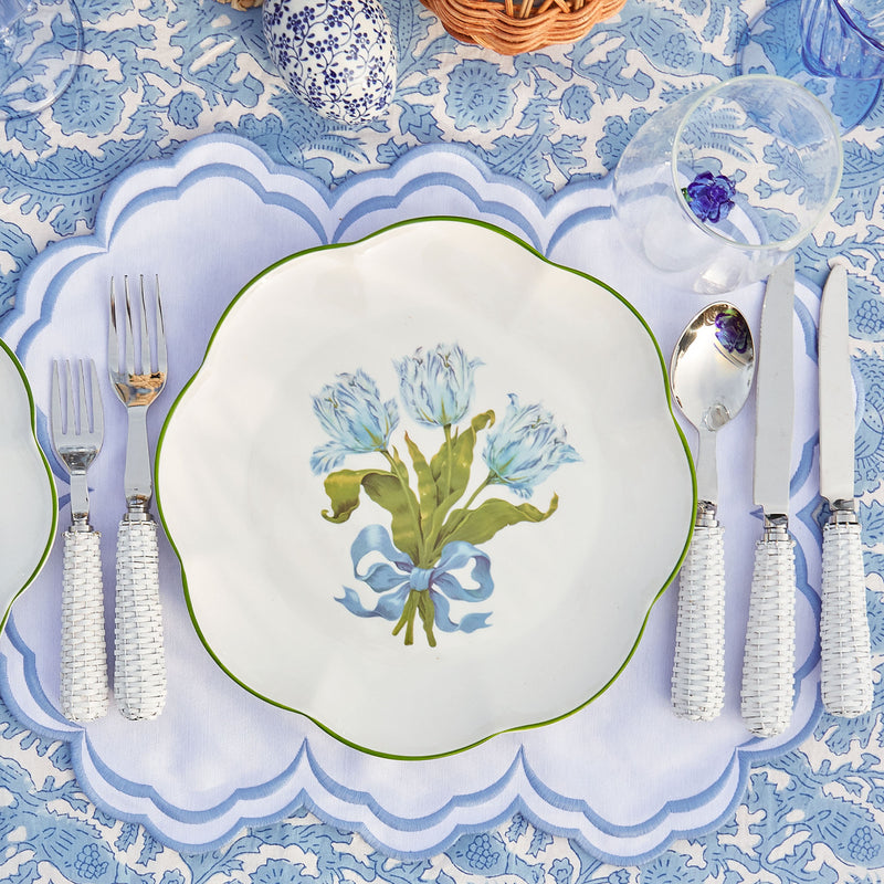 Blue Tulip Dinner Plate