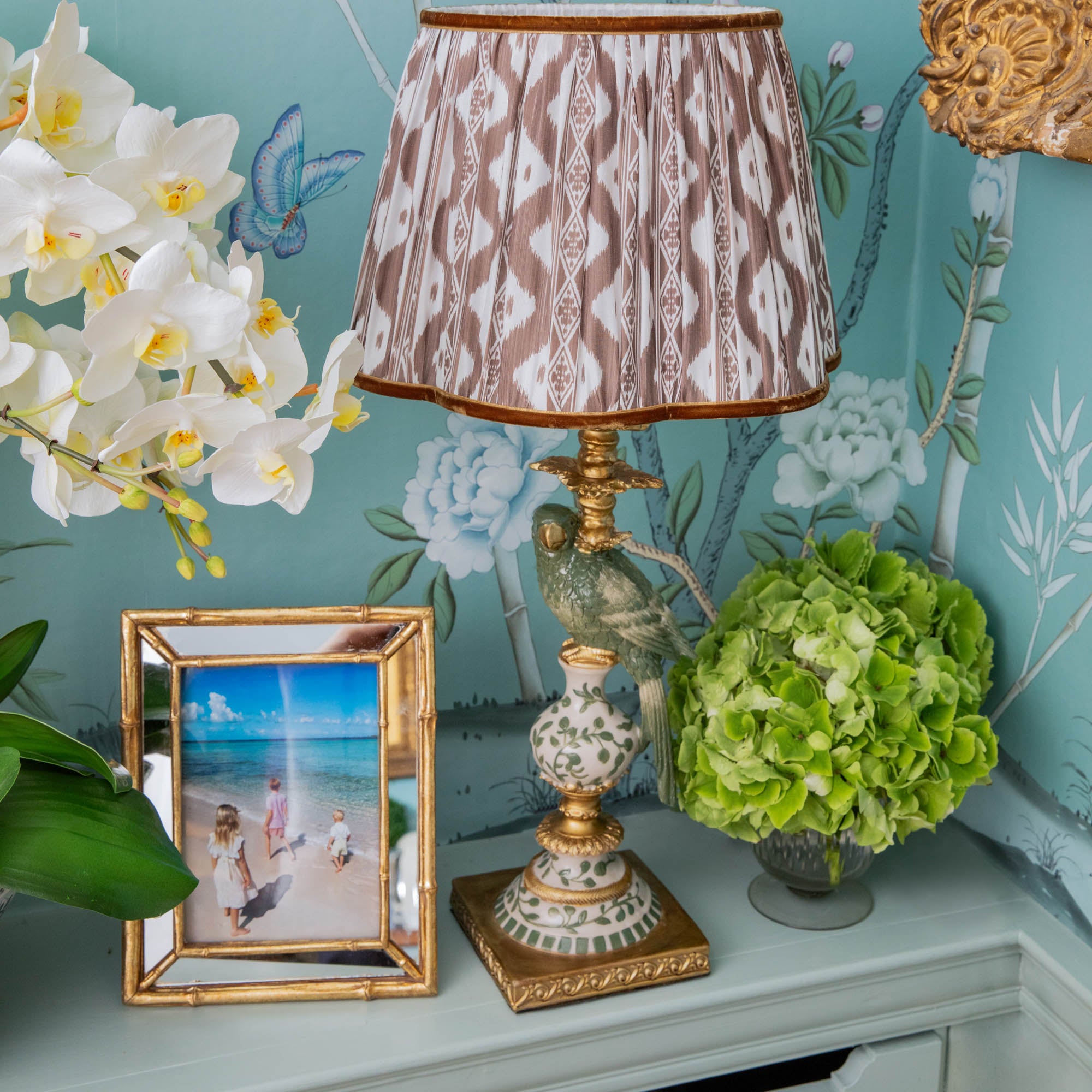 Gold Bamboo Mirror Photo Frame - 5"x 7"