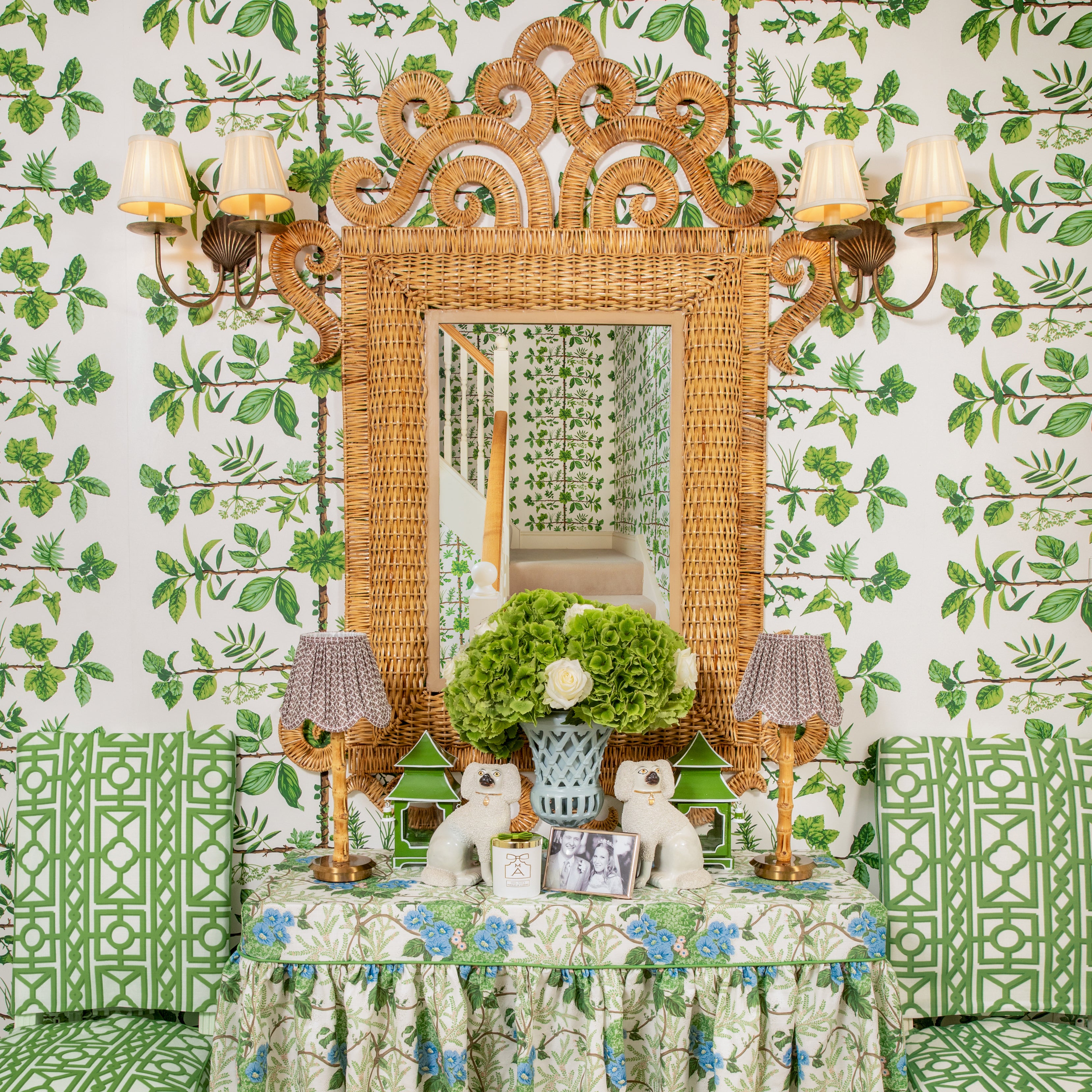 Green Pavilion Fabric