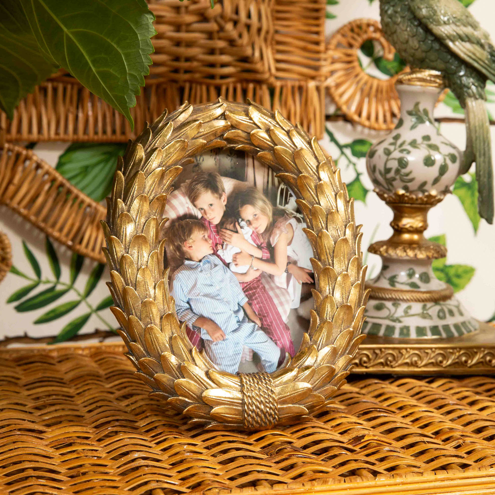 Odette Oval Gold Photo Frame - 4"x6"
