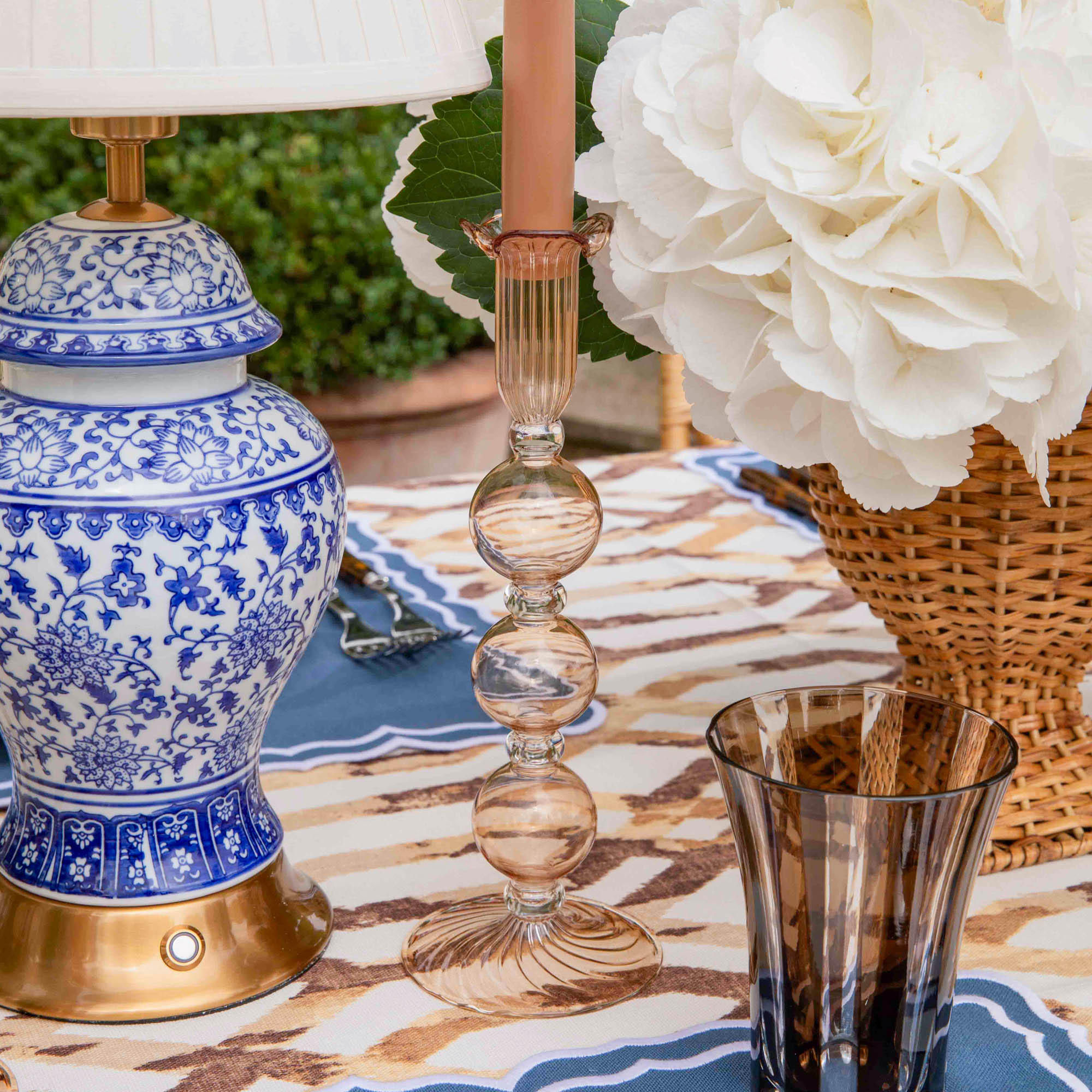 Eden Chestnut Candle Holder (Pair)