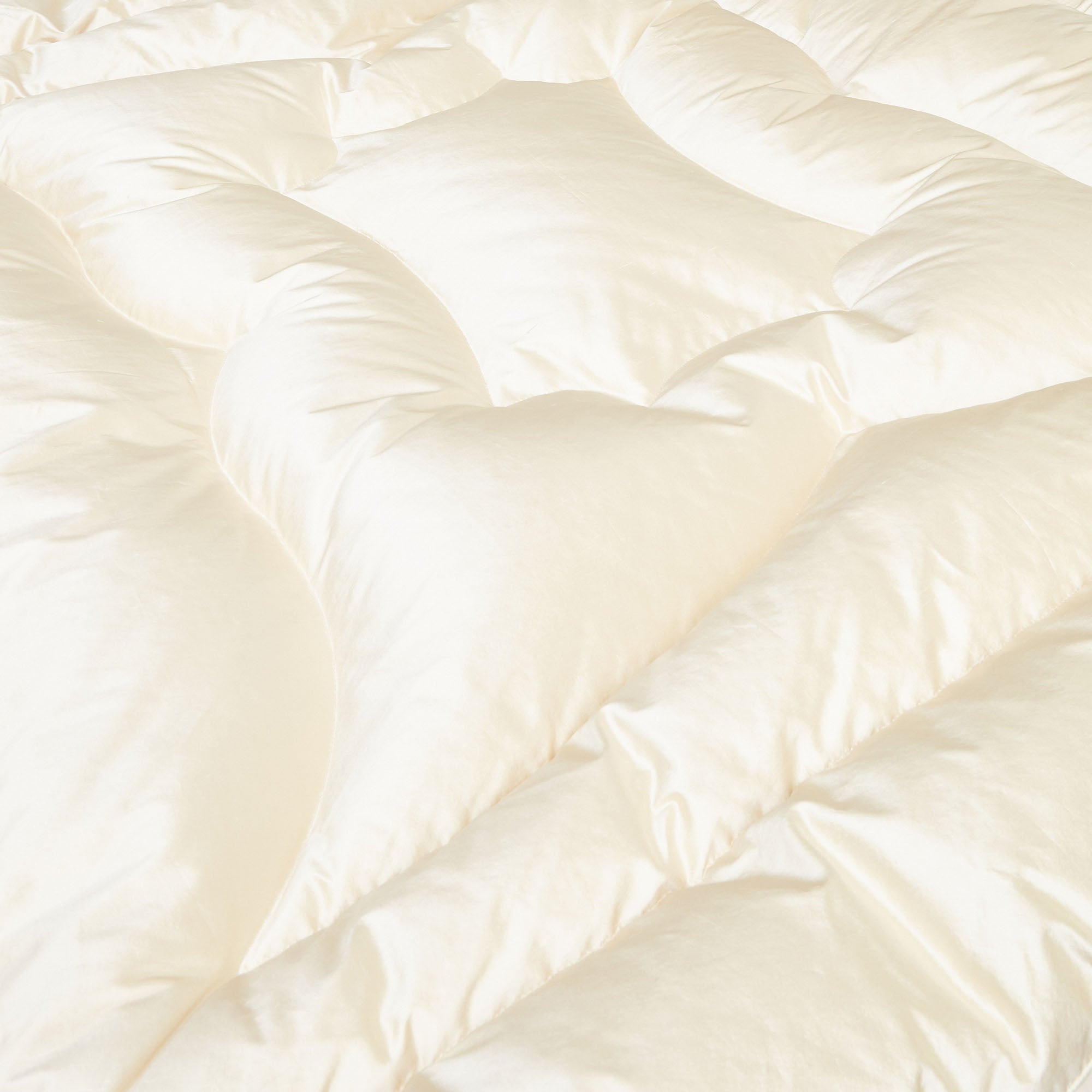 Cream Silk Eiderdown