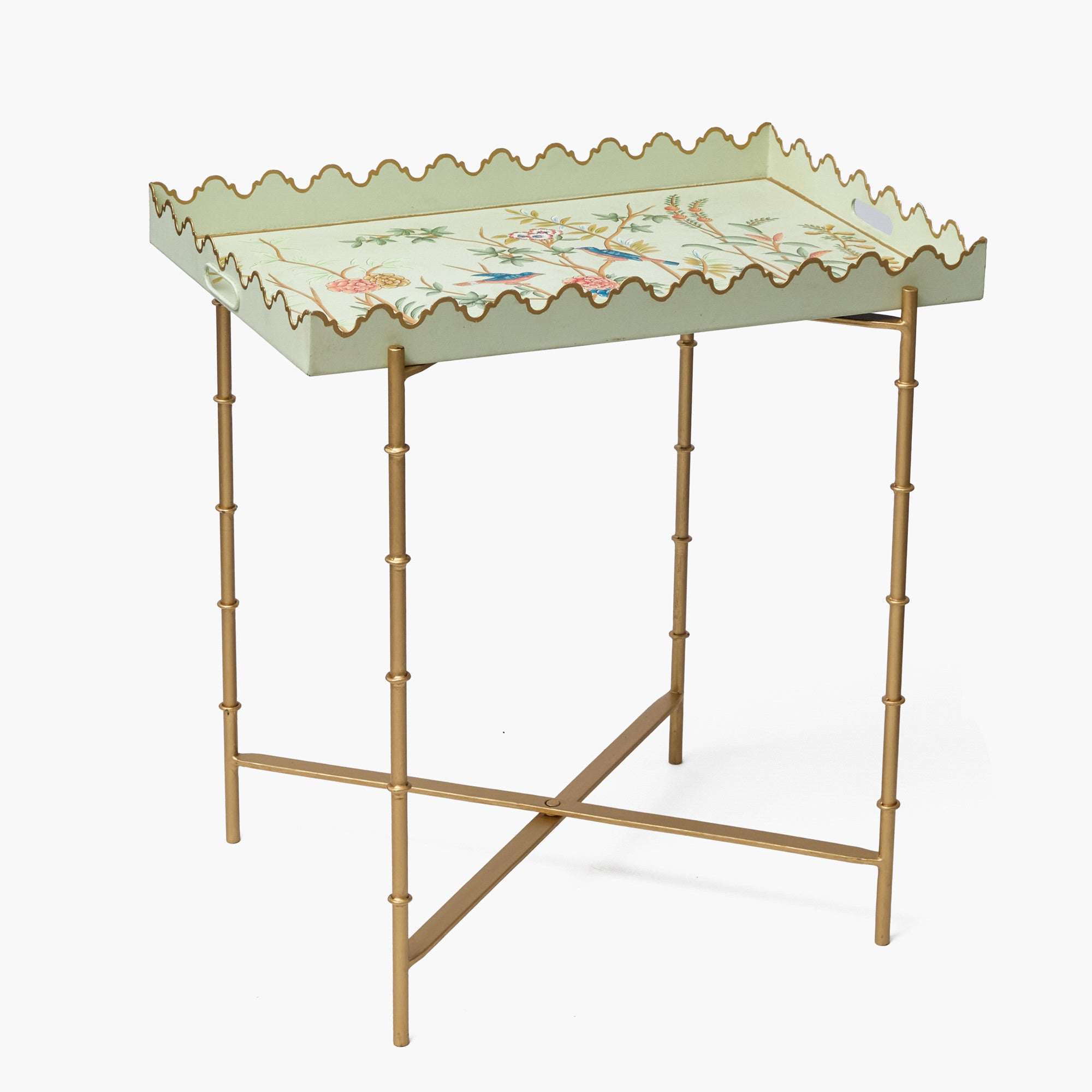 Chinoiserie Tole Tray with Stand