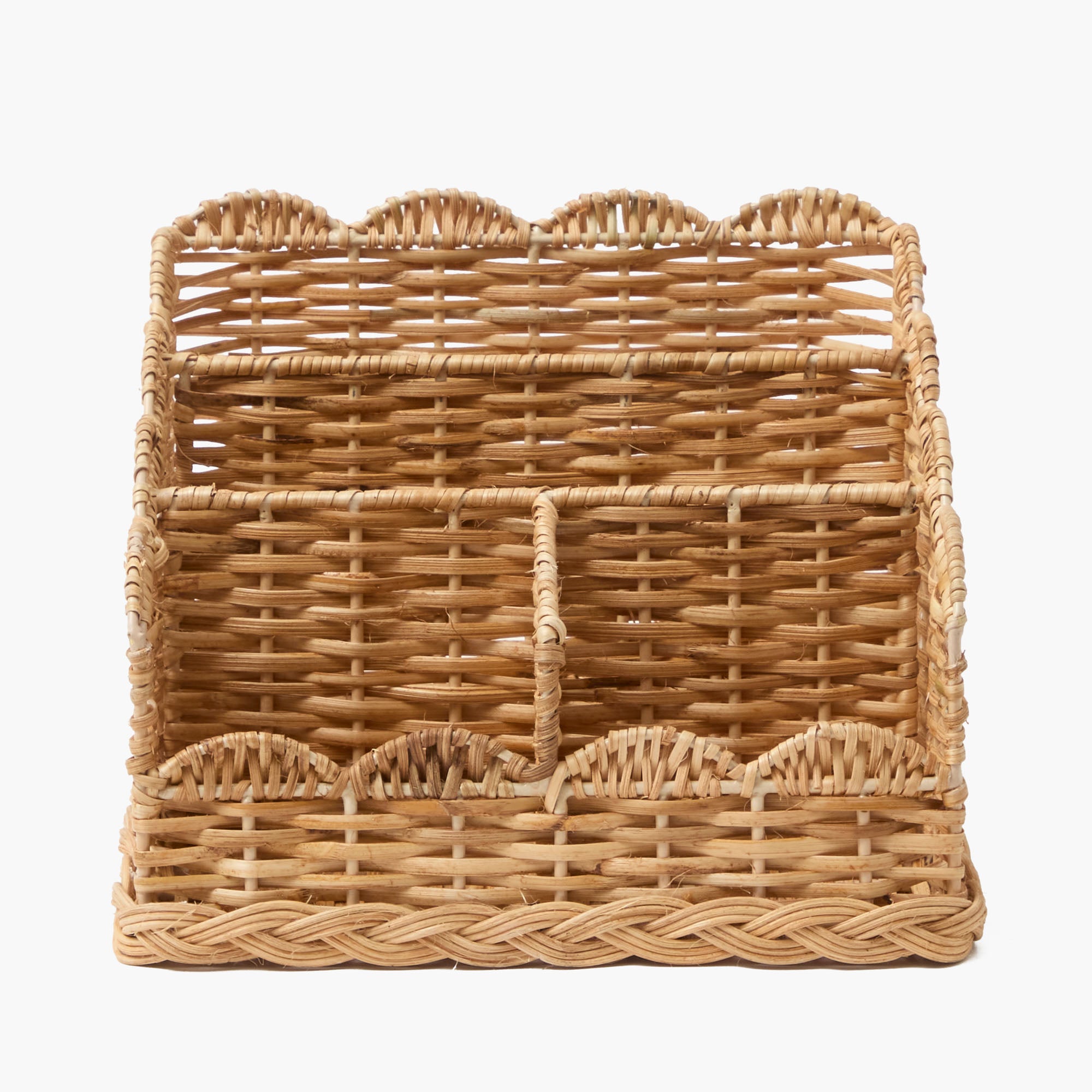 Rattan Braided Letter Rack