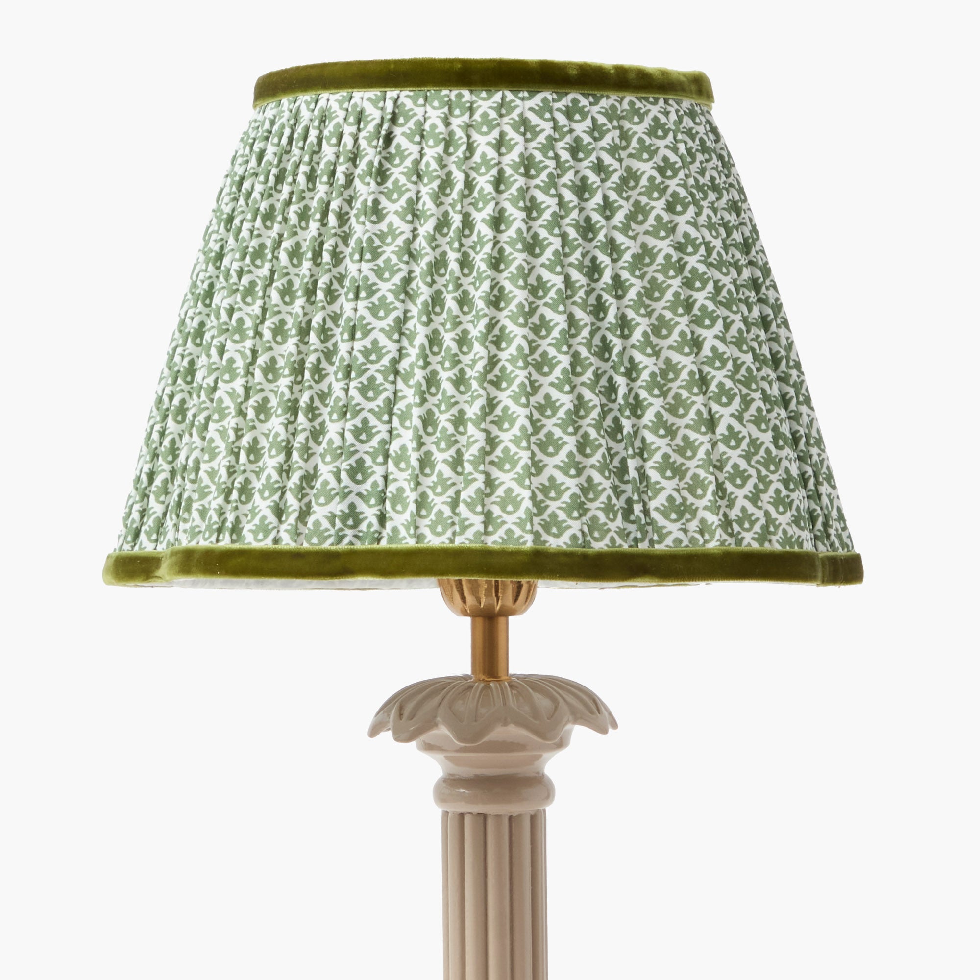 Olive Lotus Lampshade (22cm)