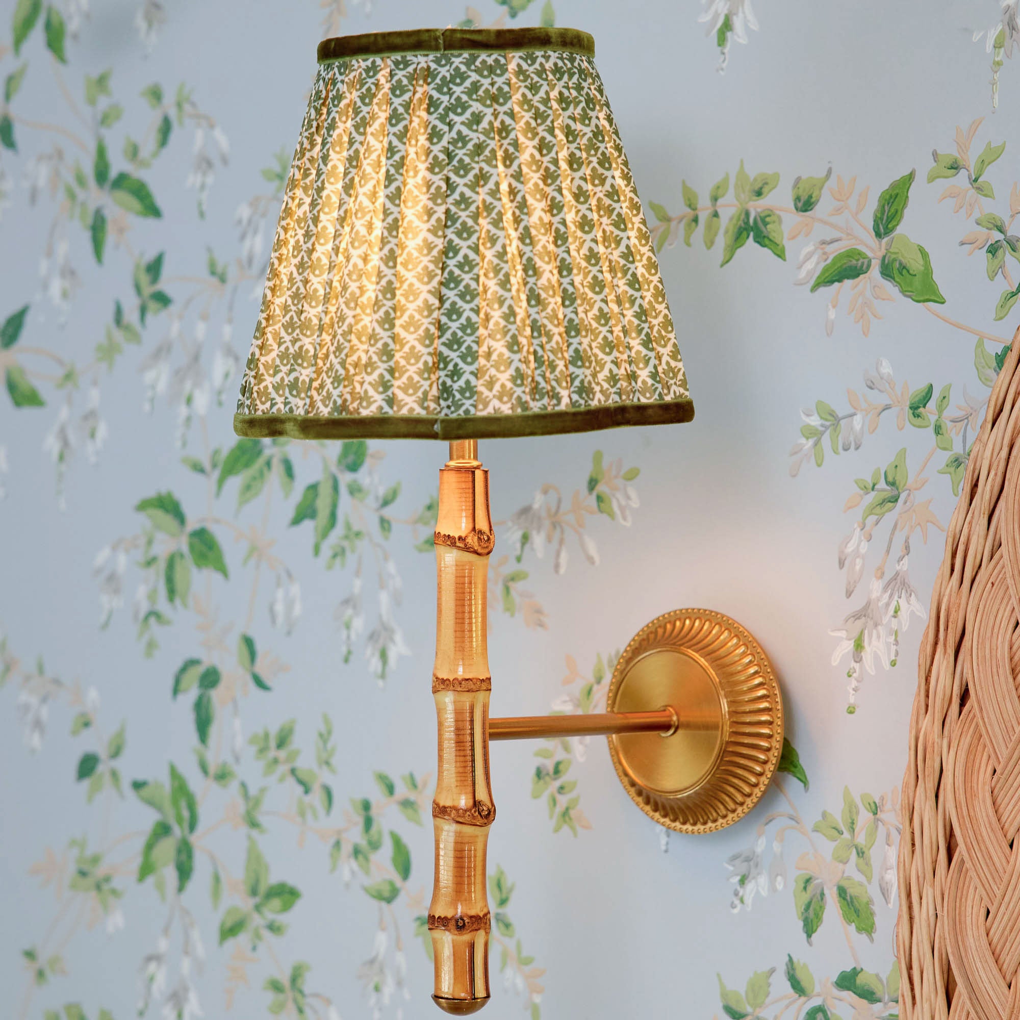 Bamboo Rechargeable Wall Light