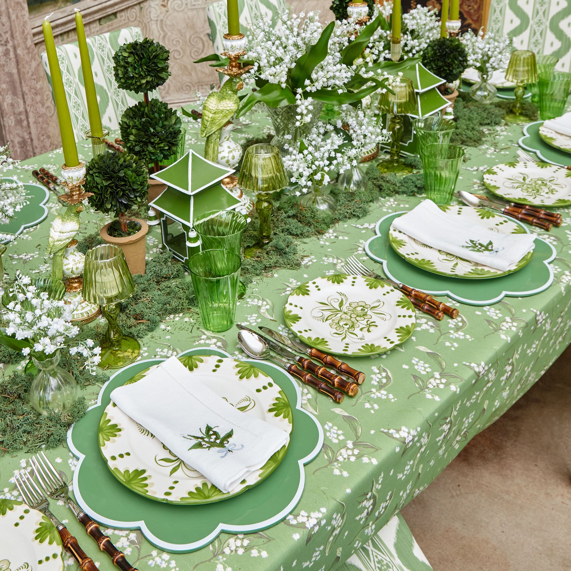 Green Lacquer Placemats (Set of 4)