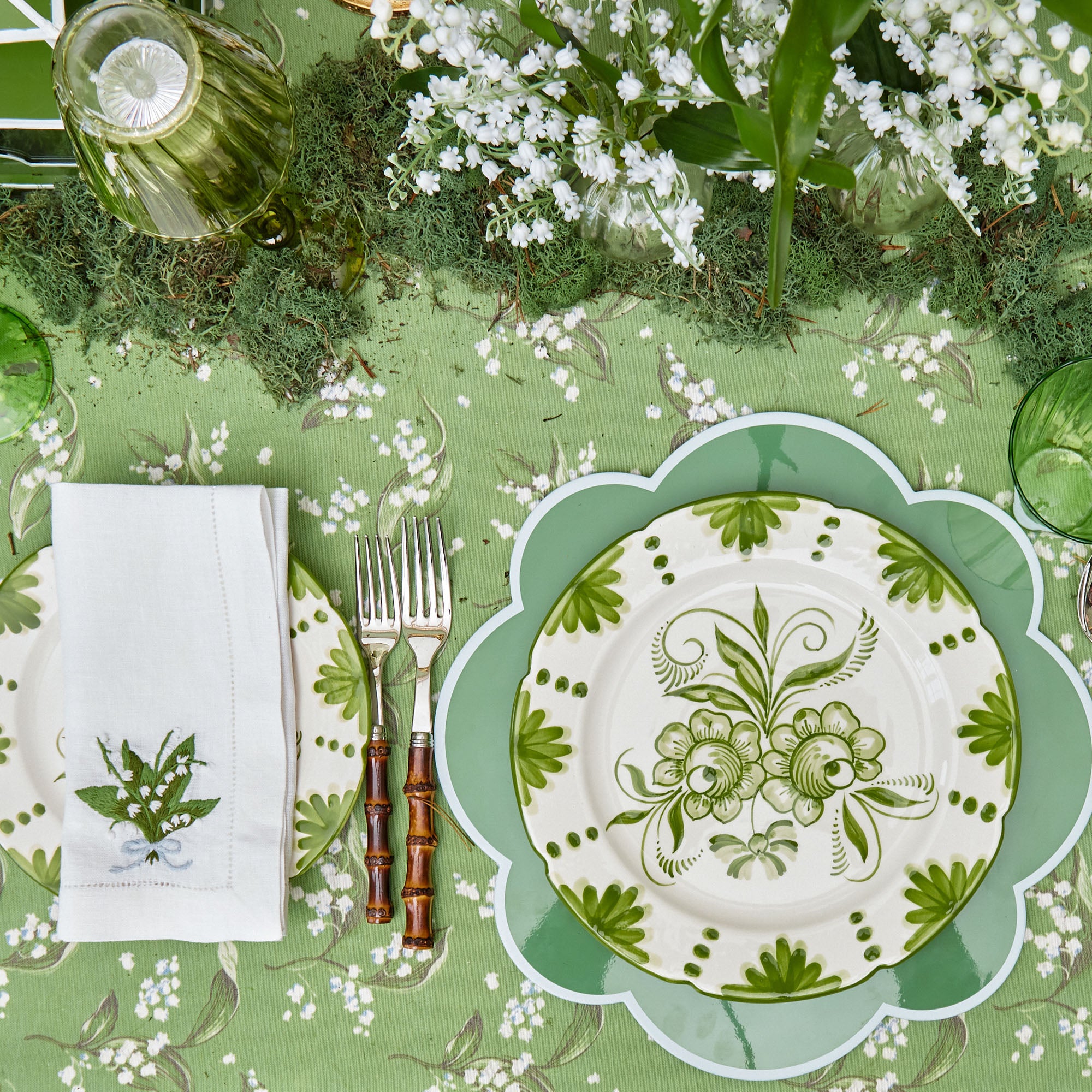 Green Lacquer Placemats (Set of 4)