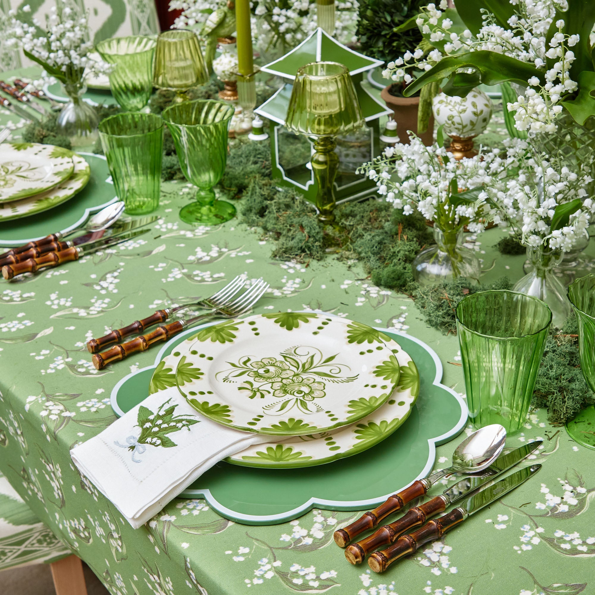 Green Lacquer Placemats (Set of 4)