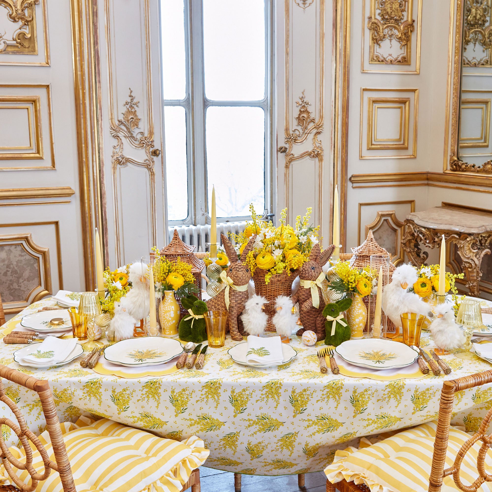 Handmade Soft Yellow Candles (Set of 8)