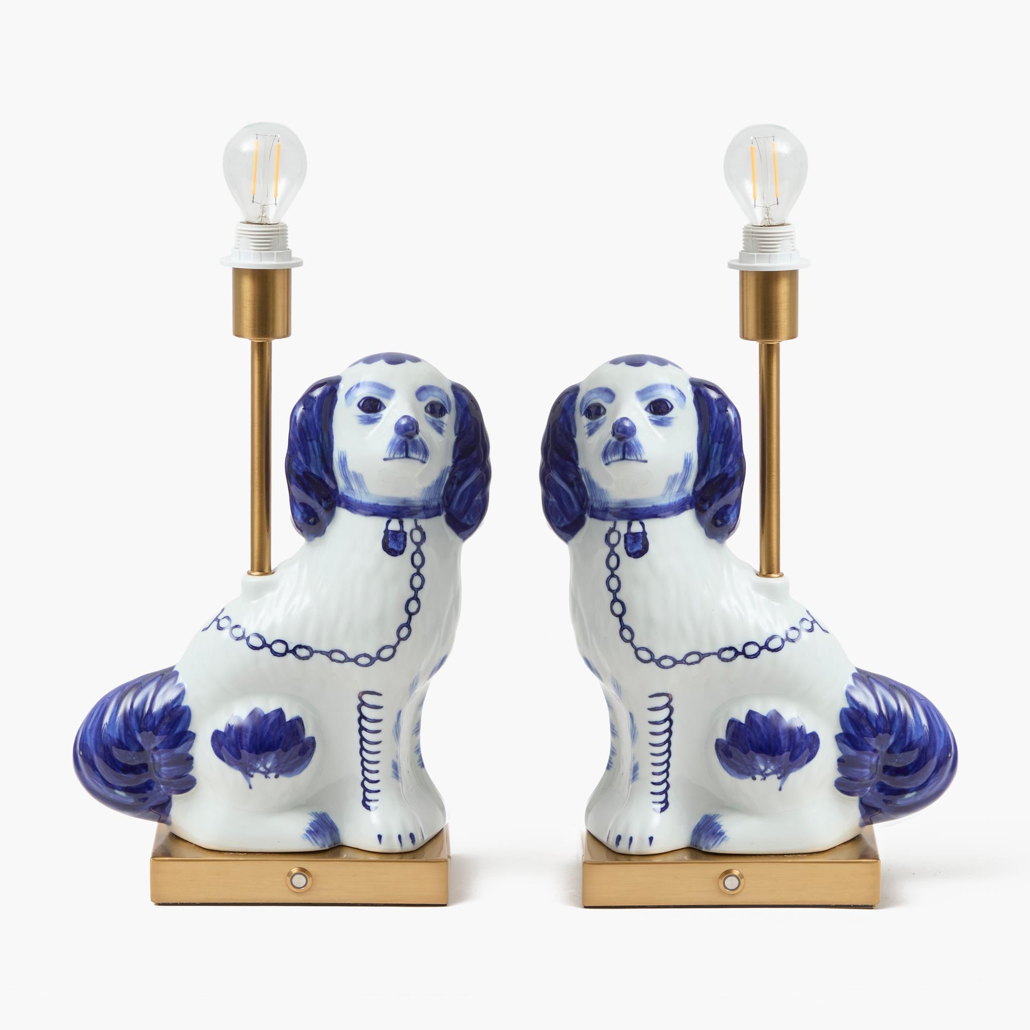 Staffordshire Dog Rechargeable Lamp (Pair)