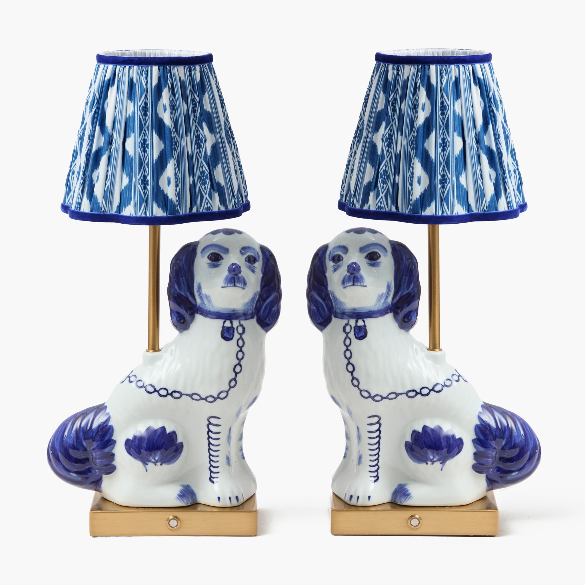 Staffordshire Dog Rechargeable Lamp (Pair)