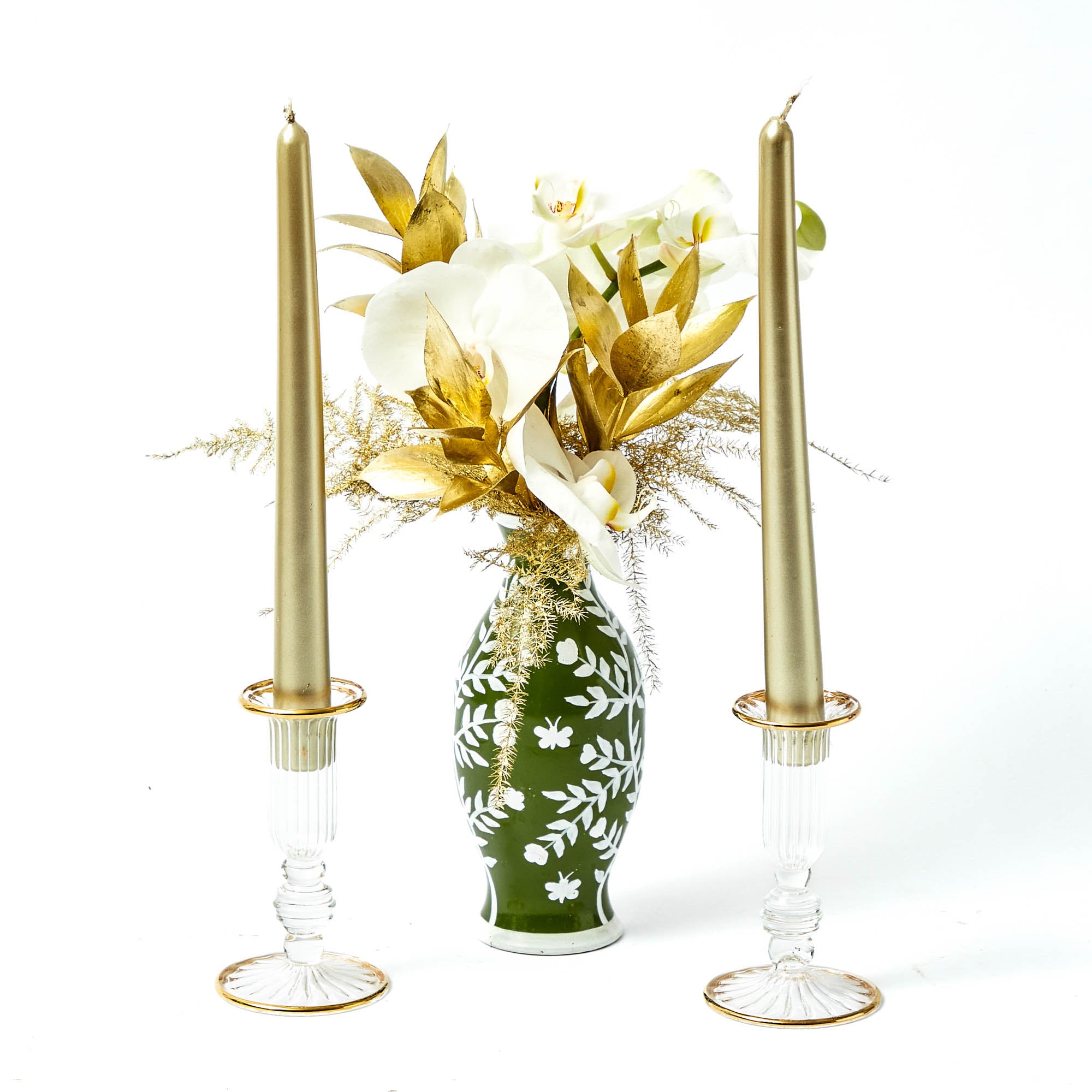 Champagne Gold Candles (Set of 8)