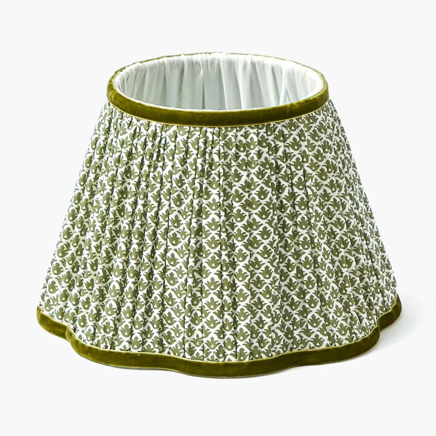 Olive Lotus Lampshade (22cm)