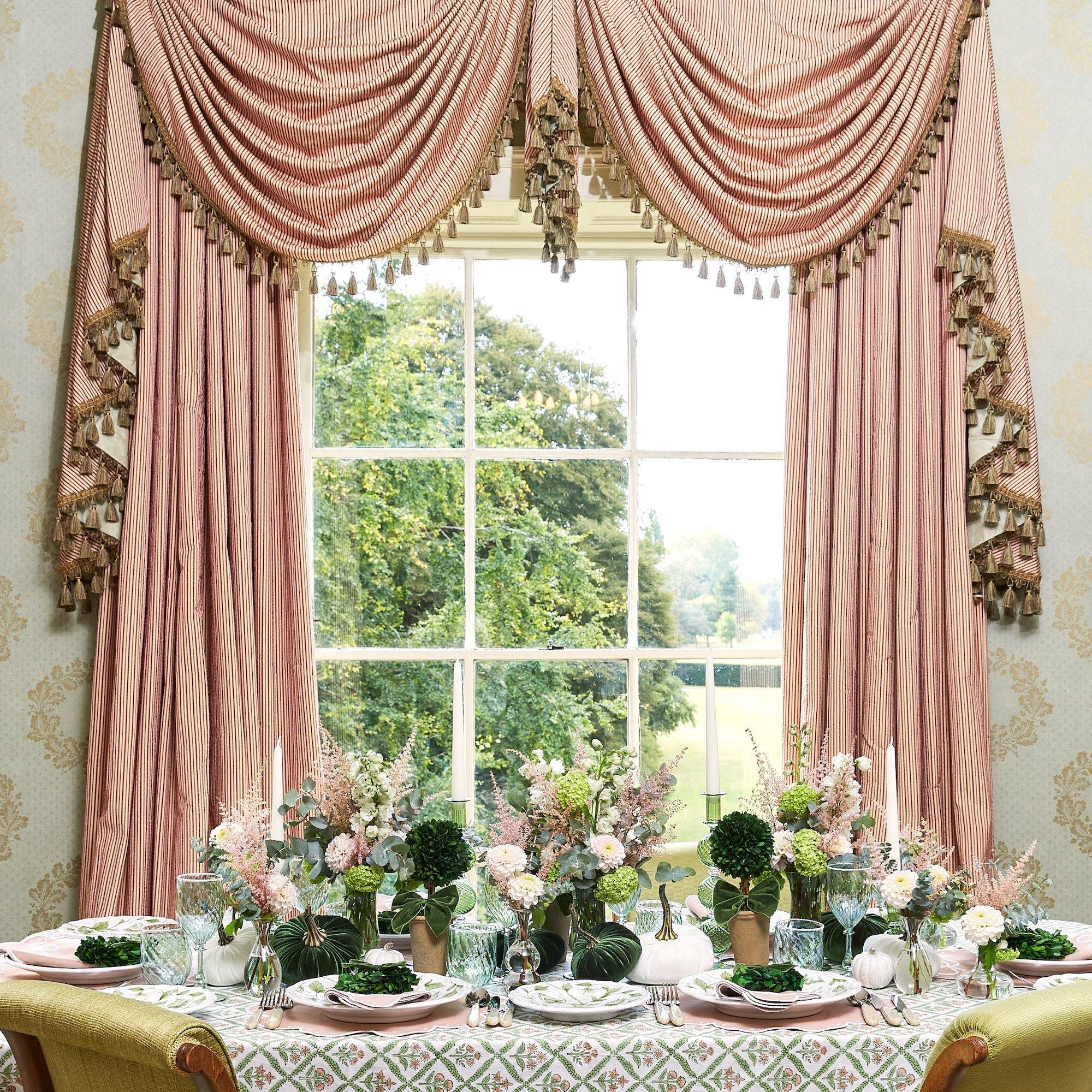 Moss Green & White Velvet Pumpkin Family