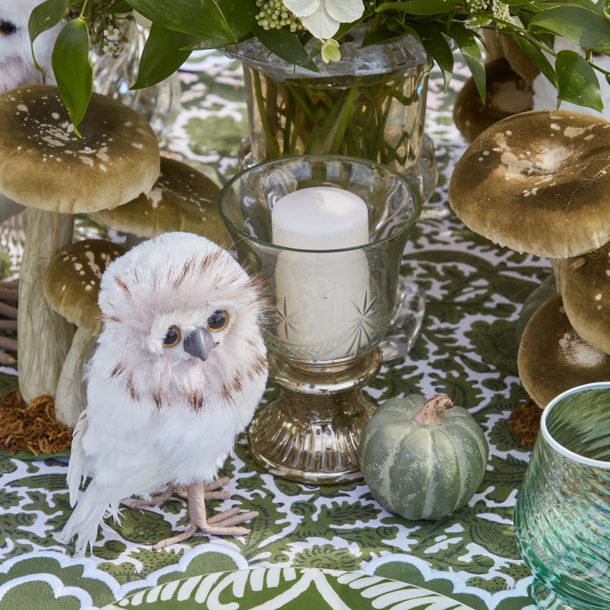 Mini White Pillar Candles (Set of 4)