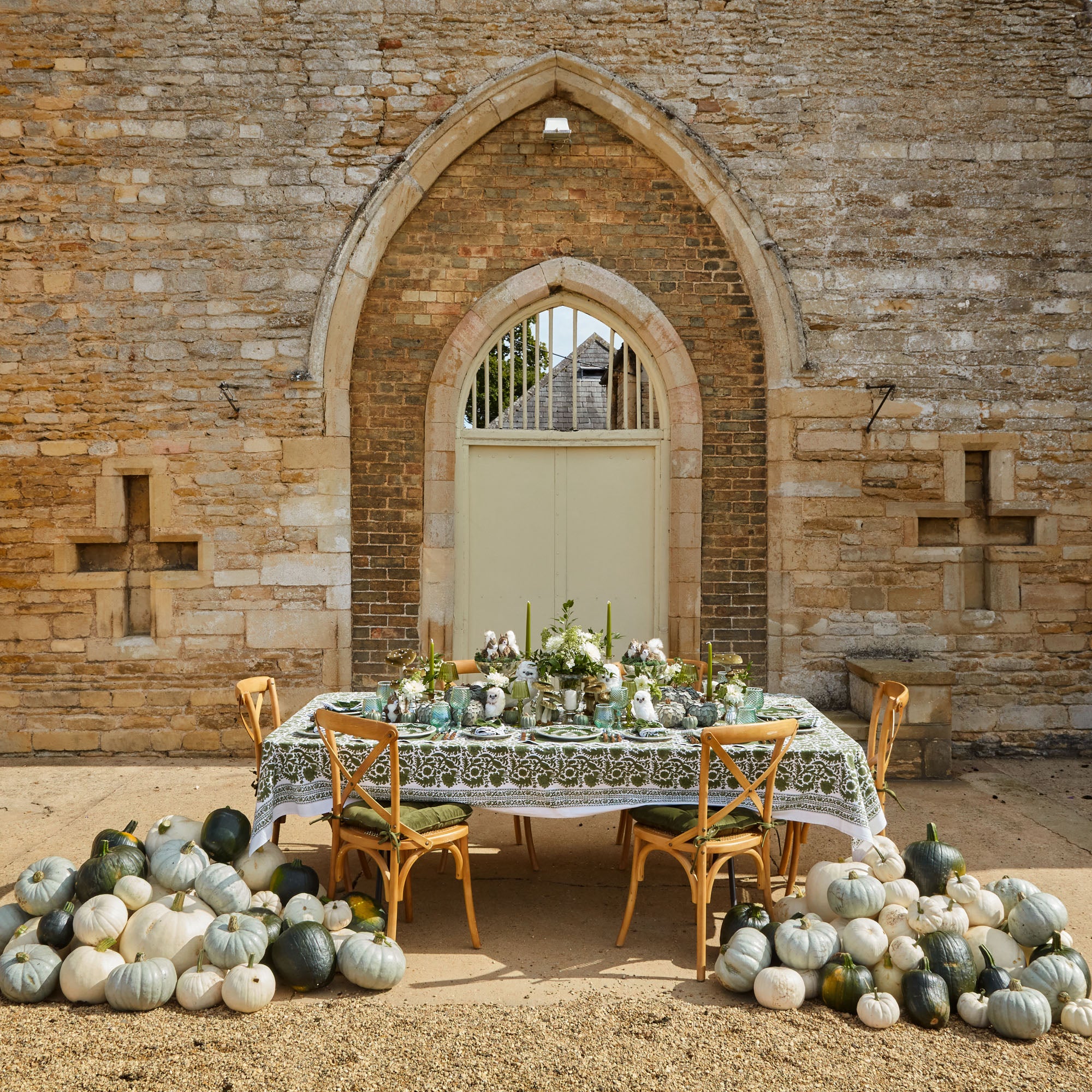 Olive Pheasant Tablecloth
