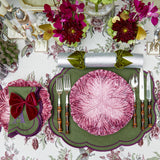 Transport your dining area to a world of floral and regal beauty with the Peacock Garden Tablecloth, perfect for creating an inviting and sophisticated atmosphere that captures the essence of a flourishing garden and the grandeur of peacocks.