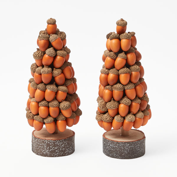 Embrace nature's charm with the Acorn Tree Pair, a whimsical addition to your decor.