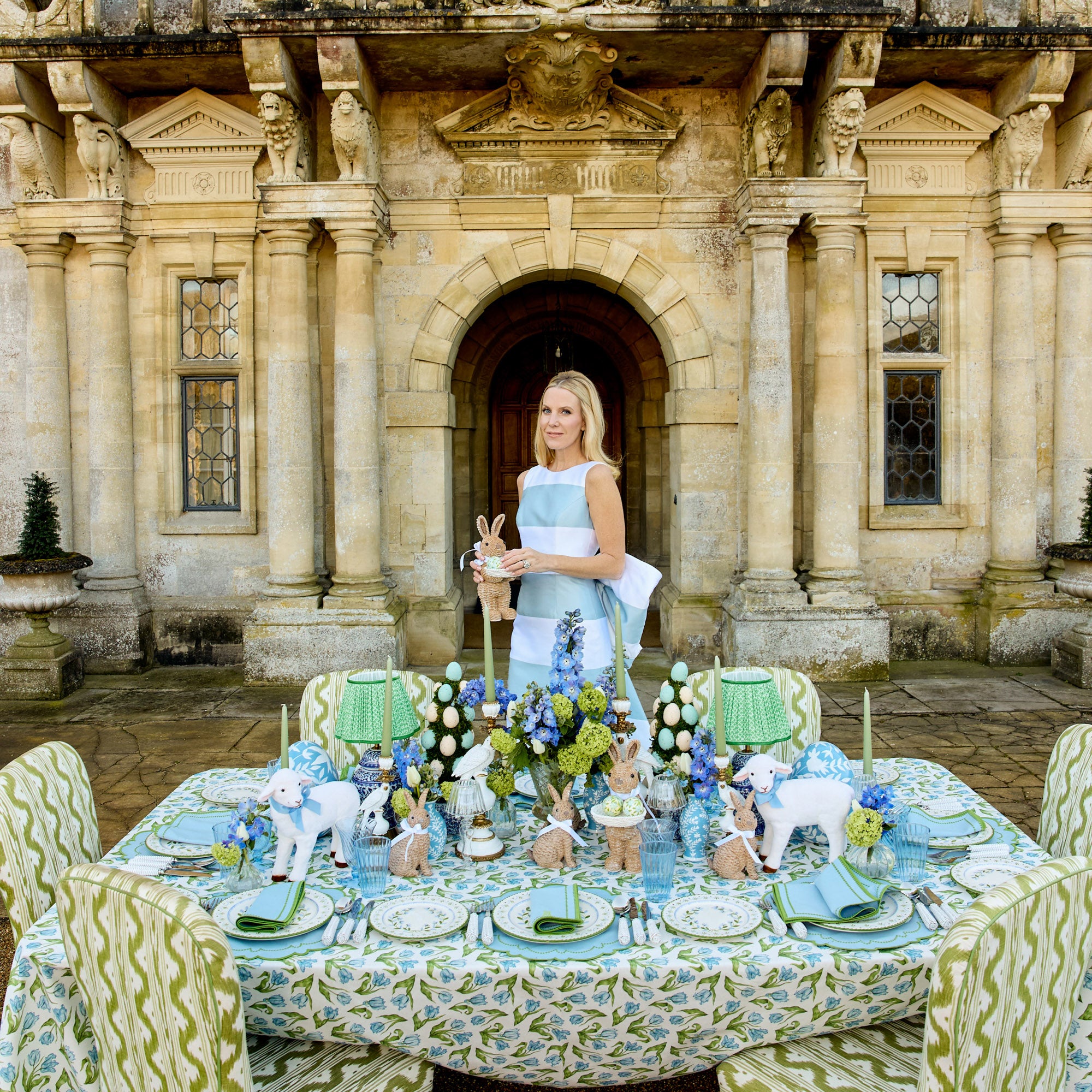 Mariana Blue & Green Placemats (Set of 4)